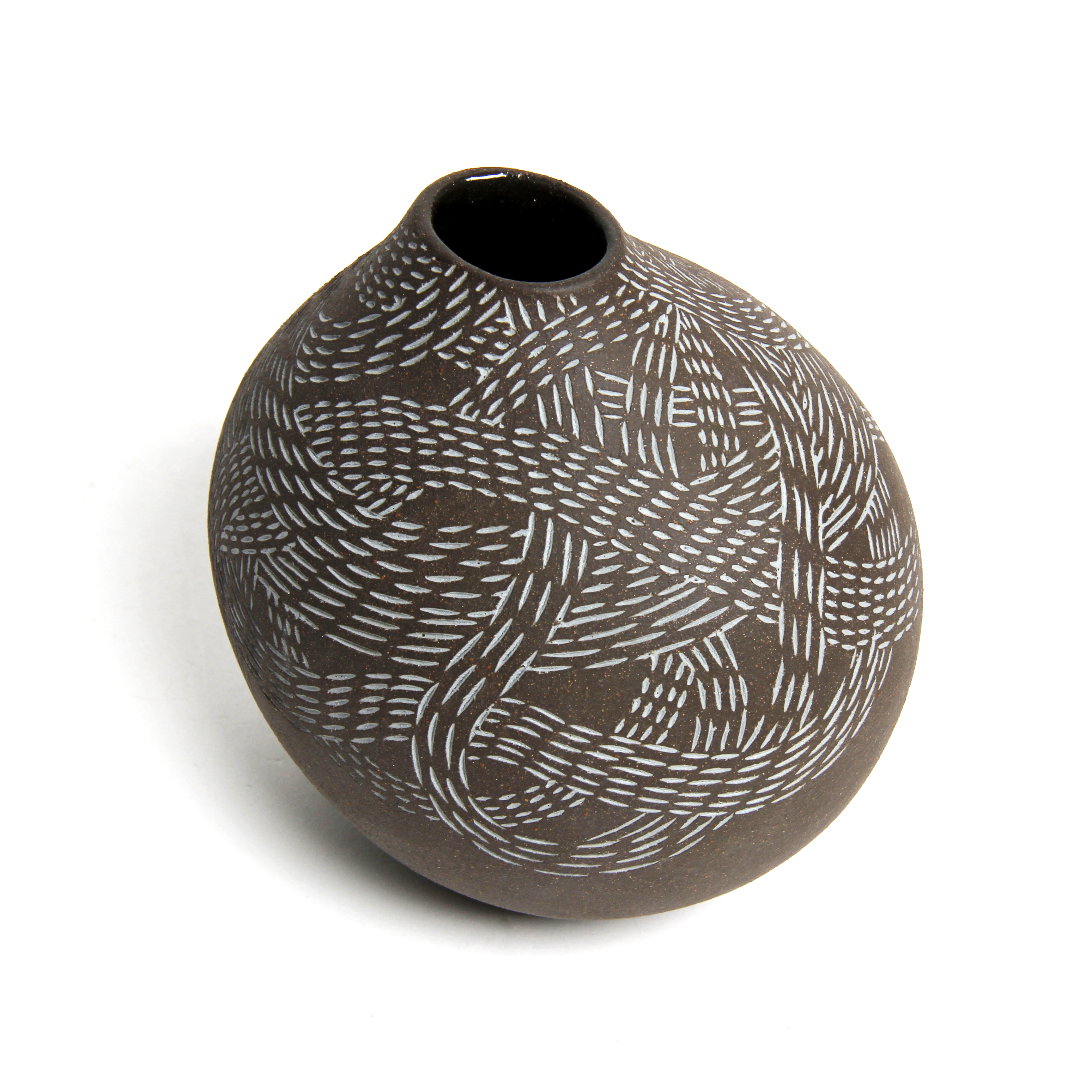 Talia Silva: Small Black and Blue Inlay Vessel (Each sold separately) Product Image 3 of 5