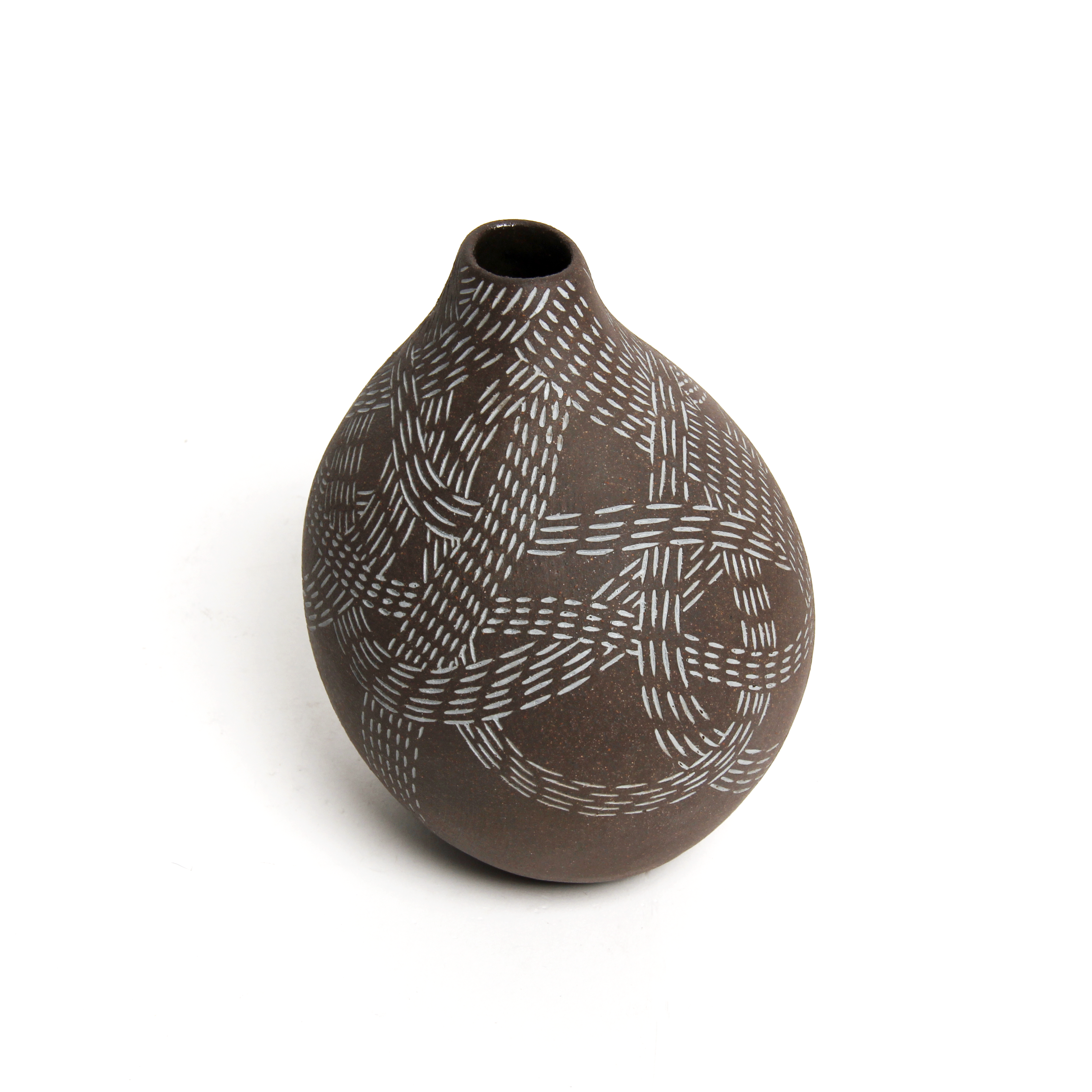 Talia Silva: Small Black and Blue Inlay Vessel (Each sold separately) Product Image 5 of 5