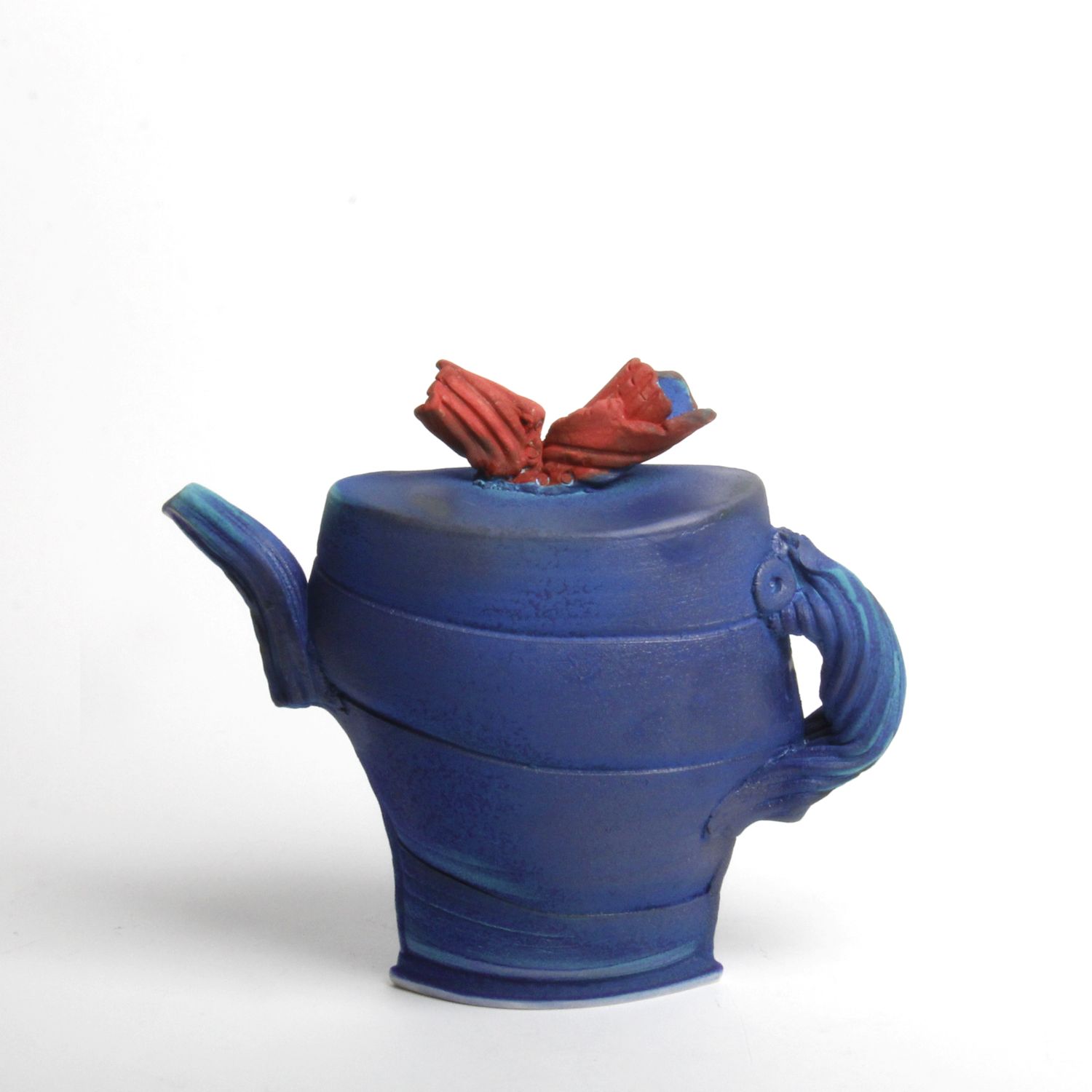 Shu-Chen Cheng: Blue Teapot Sculpture Product Image 2 of 2