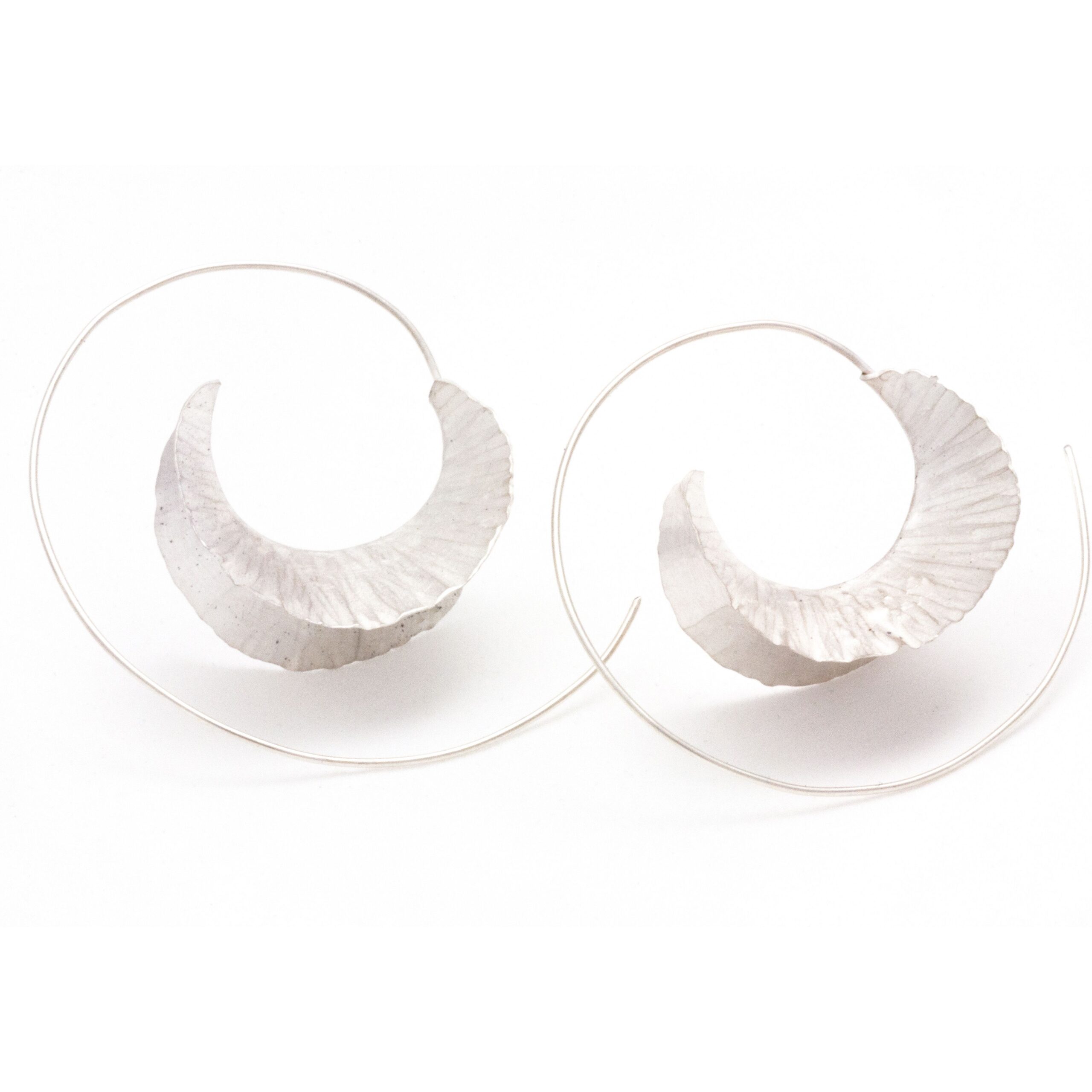 Claudine Moncion: Forge Small Earrings Silver Product Image 1 of 1