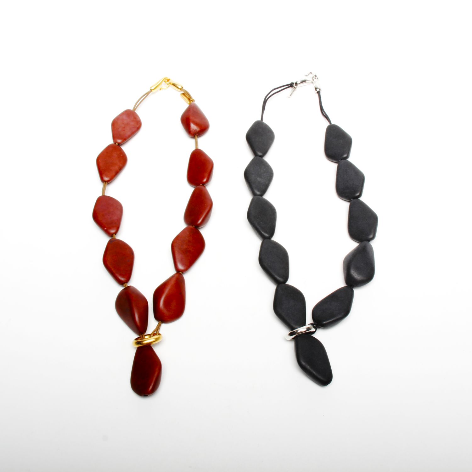 Two A: Short Teardrop Necklace – Black Product Image 2 of 2