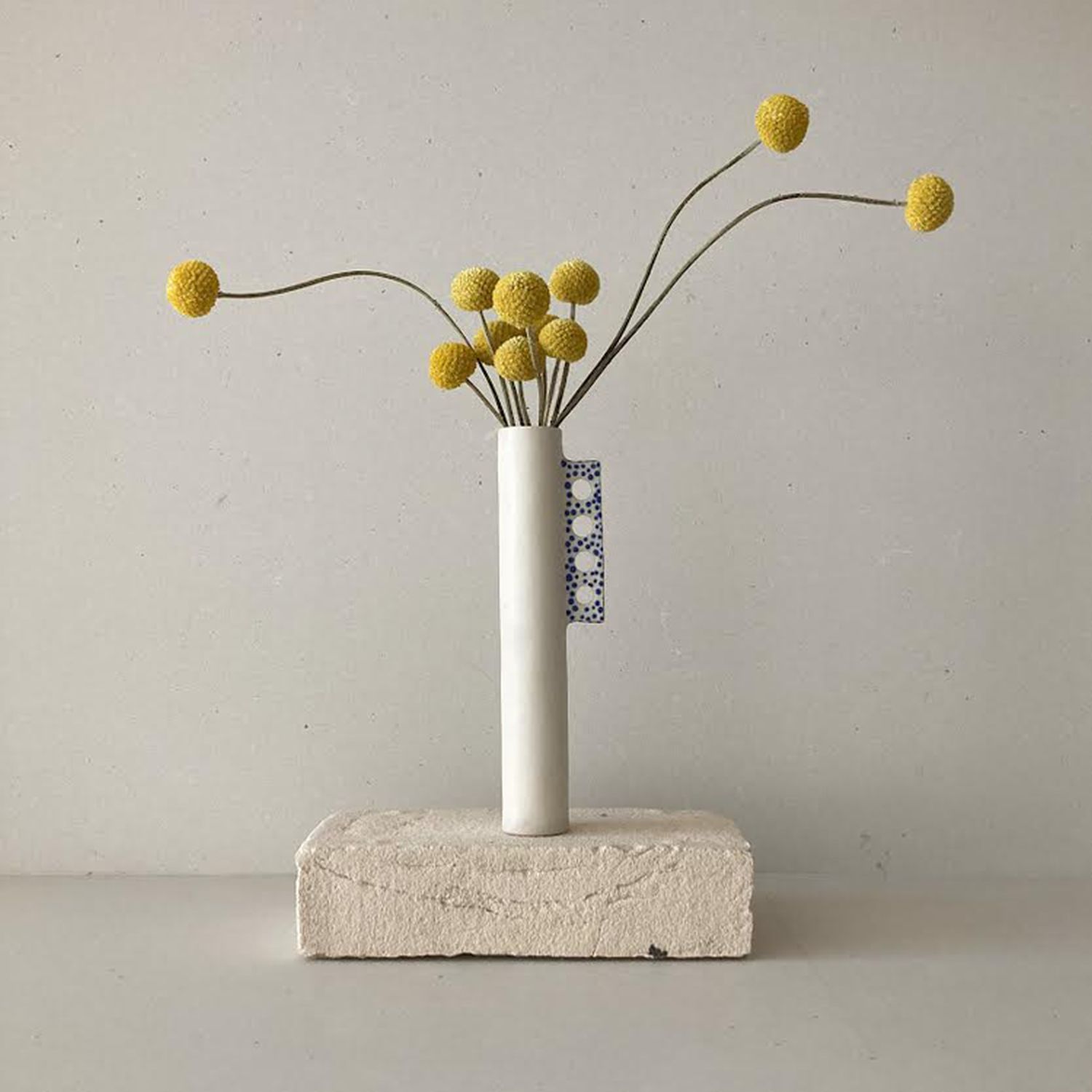 Mati Ceramics: Asymmetrical Dot Vase Product Image 1 of 1