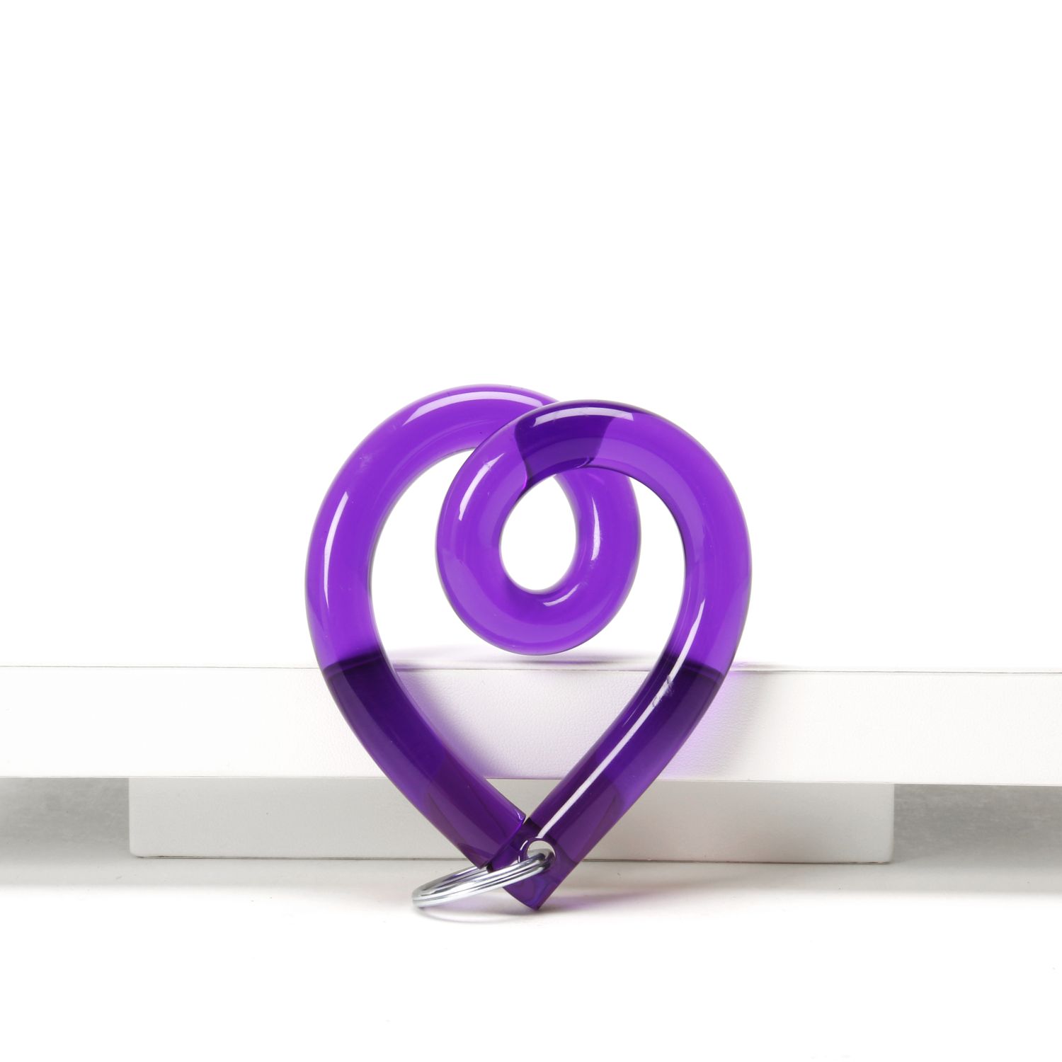 Corey Moranis: Heart Keychain Purple Product Image 2 of 3