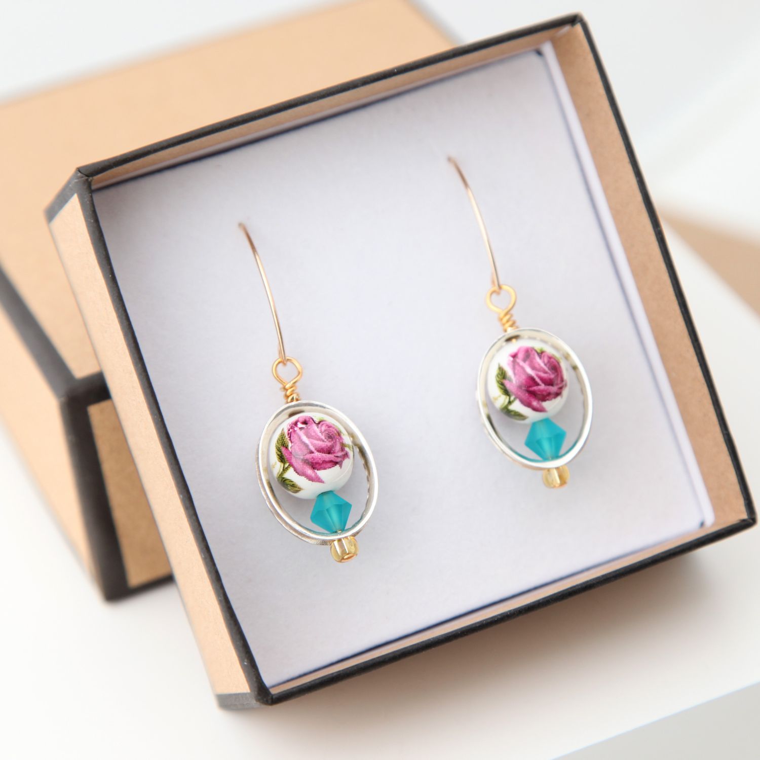 Farheen Ali: Rose Vase Earrings Product Image 1 of 4