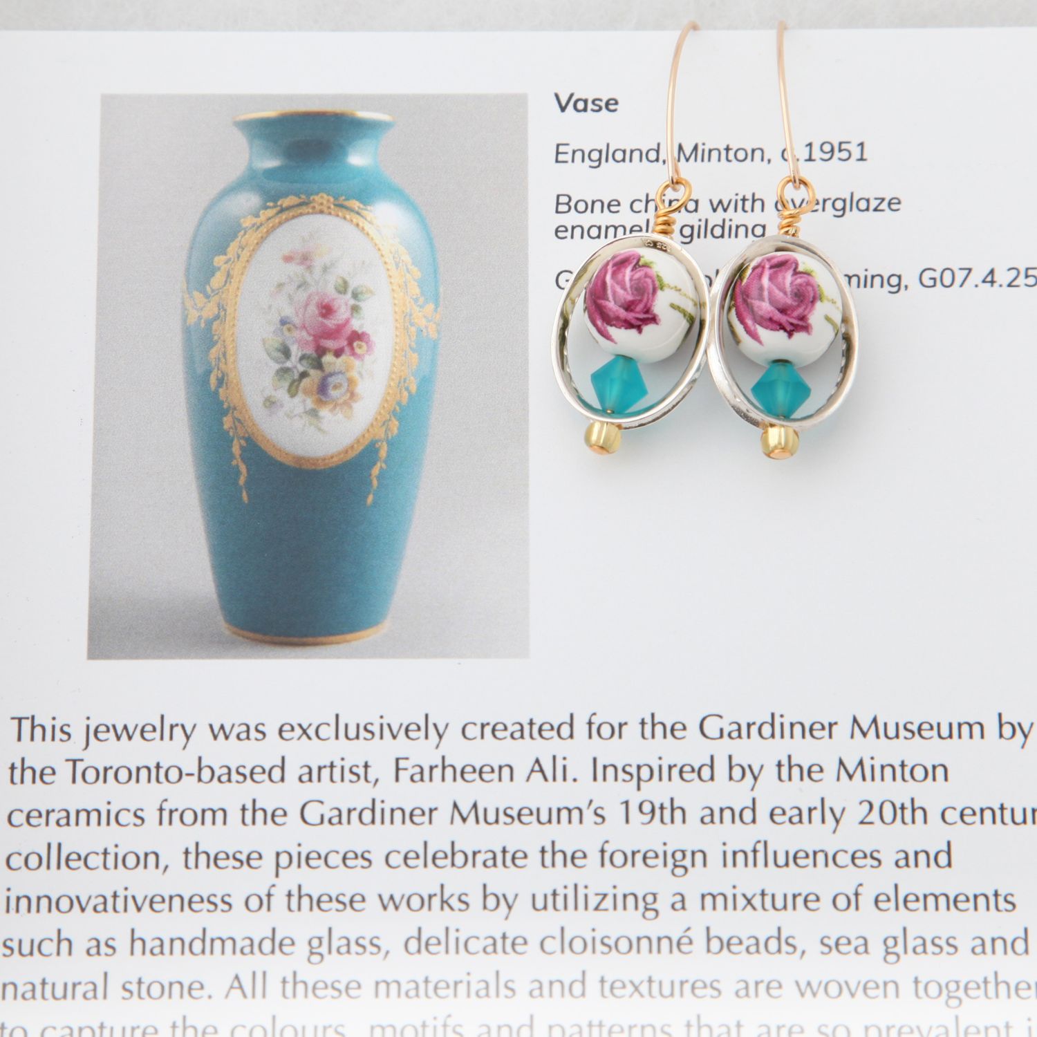 Farheen Ali: Rose Vase Earrings Product Image 2 of 4