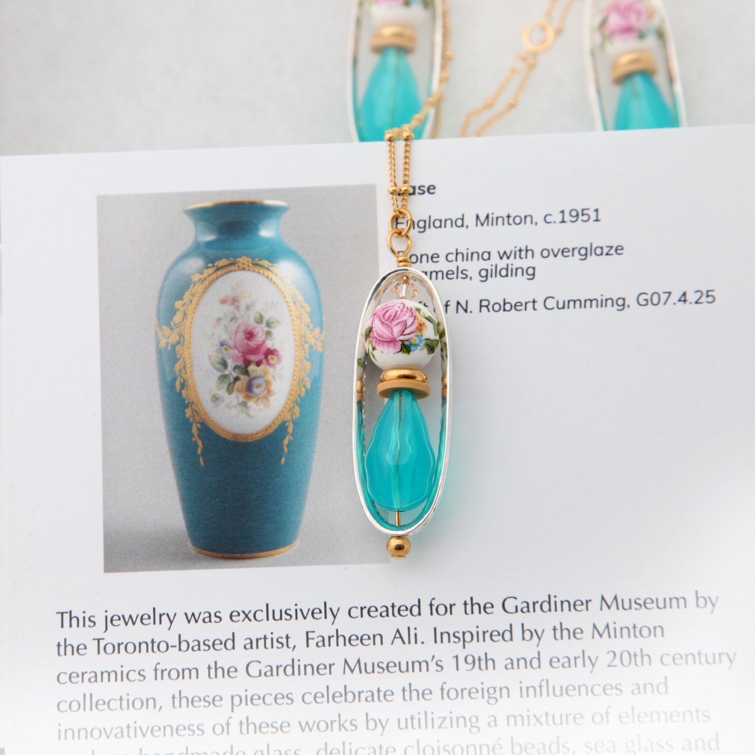 Farheen Ali: Rose Vase Necklace Product Image 2 of 4
