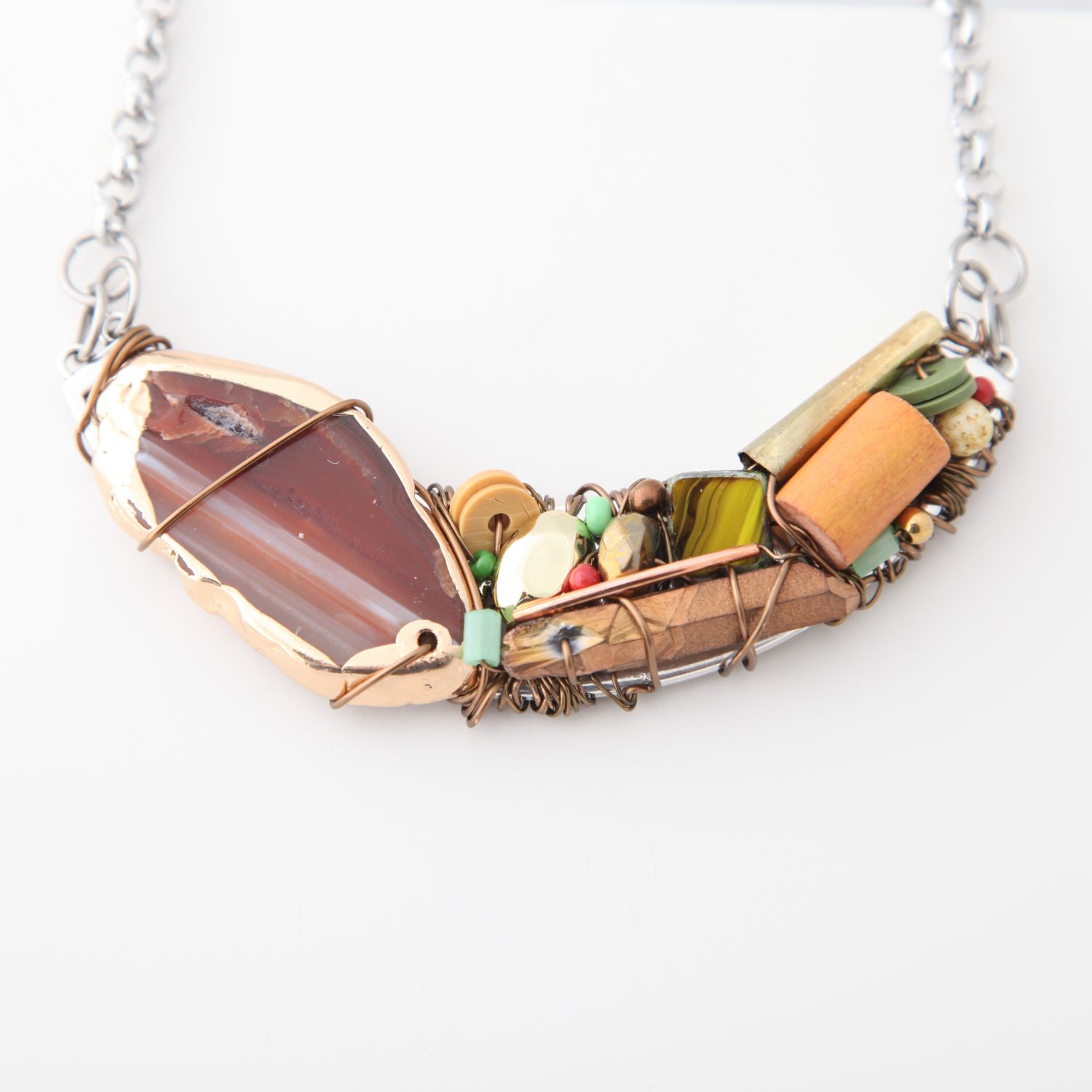 Farheen Ali: Autumn Crescent Necklace Product Image 1 of 2