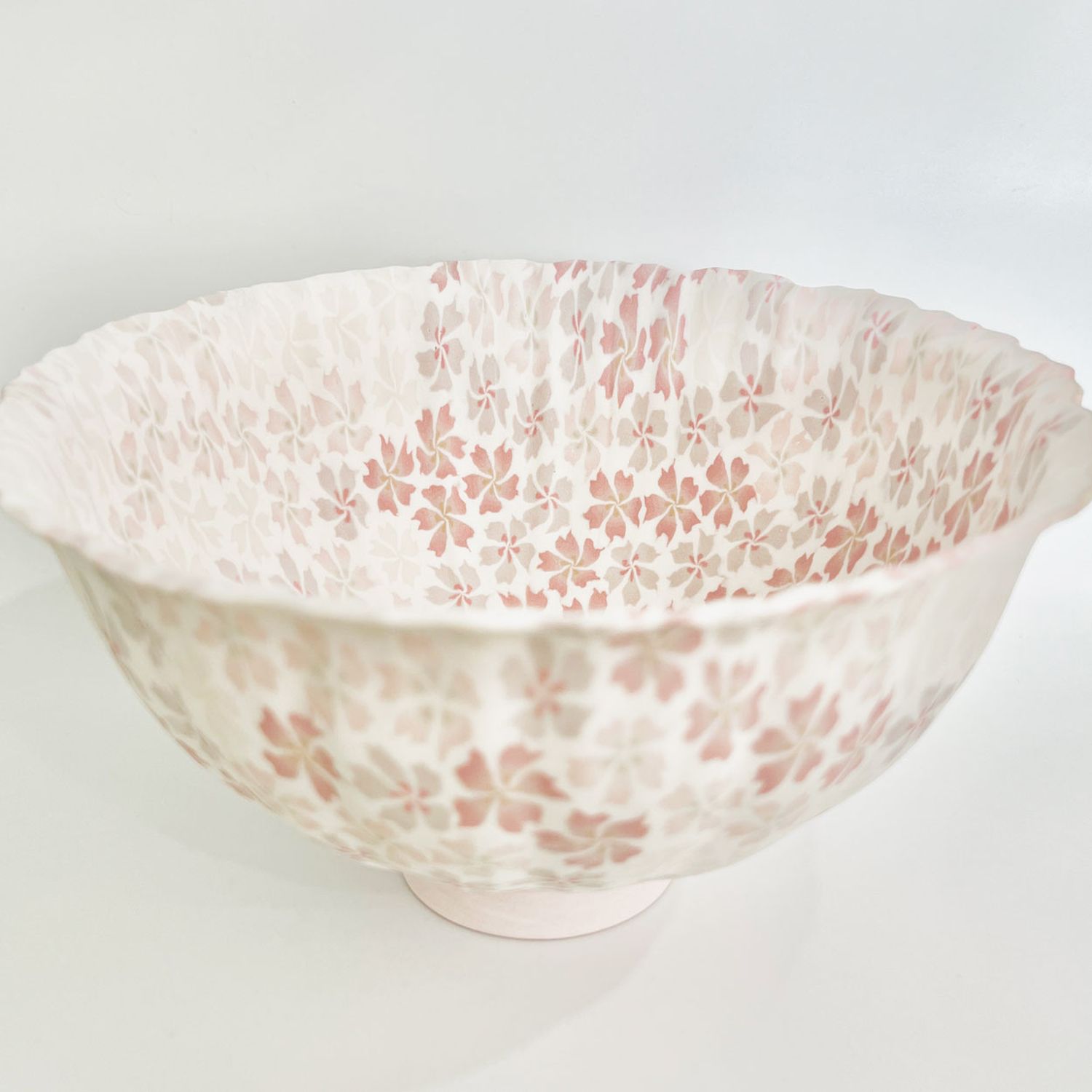 Eiko Maeda: Pink and Purple Floral Bowl Product Image 1 of 2