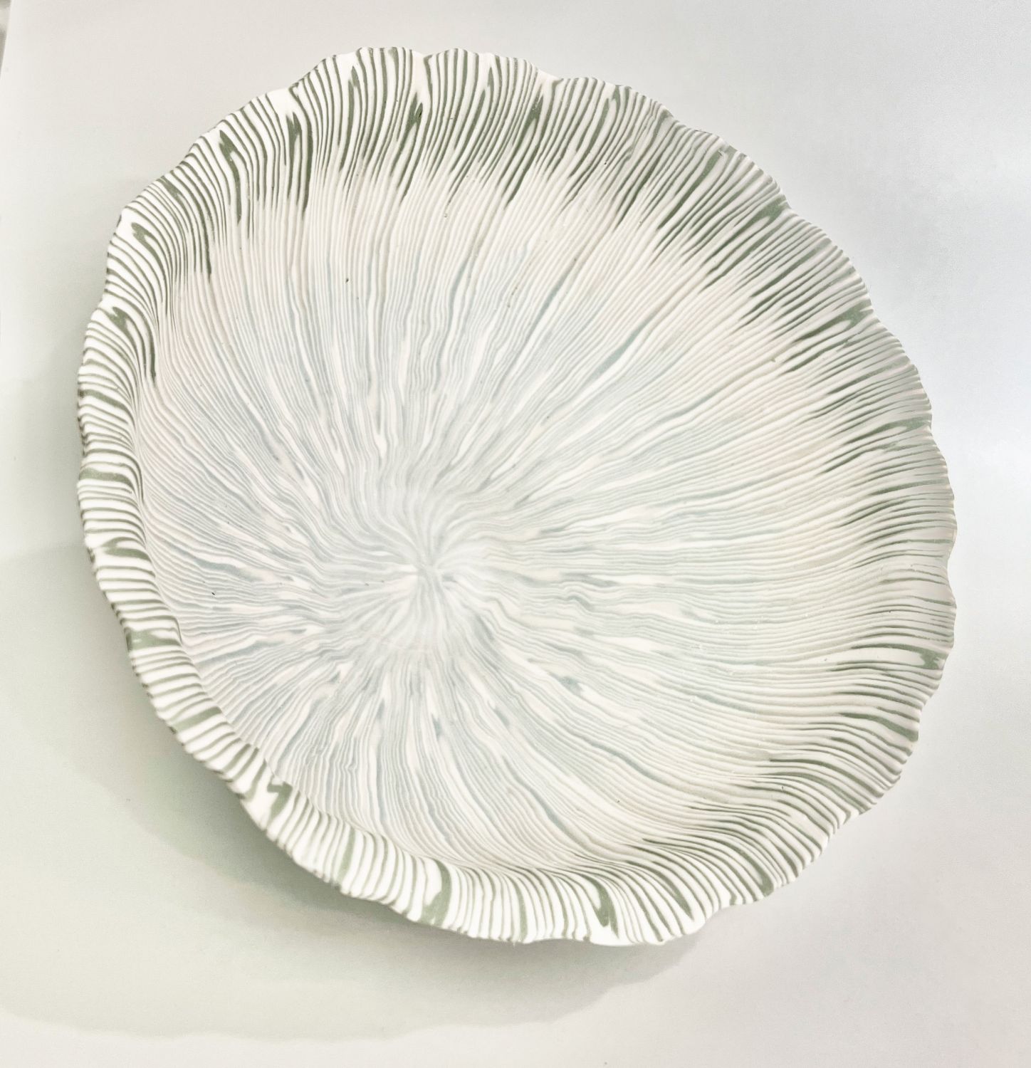 Eiko Maeda: Green and White Bowl Product Image 3 of 3