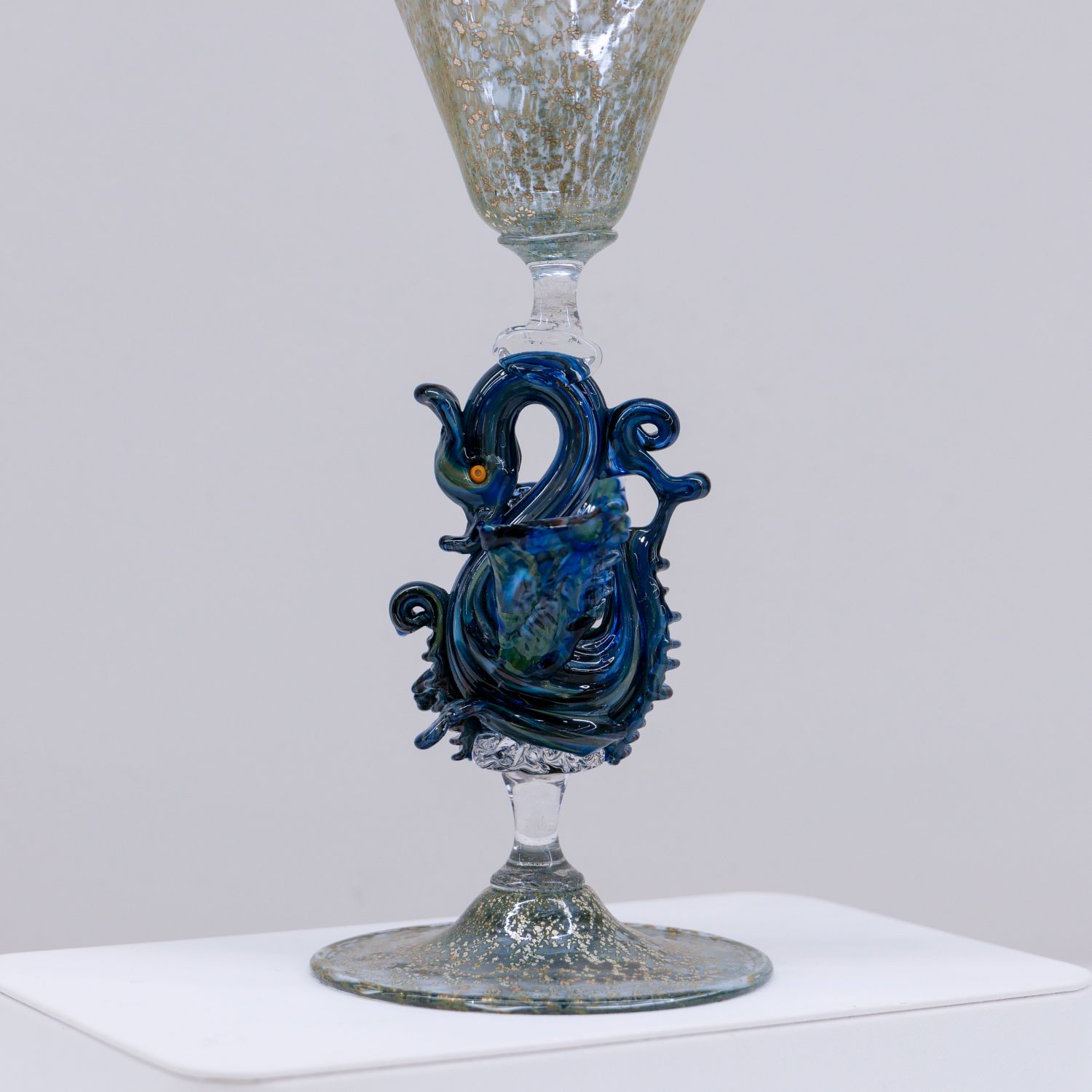 Charlie Larouche: Sea Dragon Stemmed Glass Product Image 2 of 2