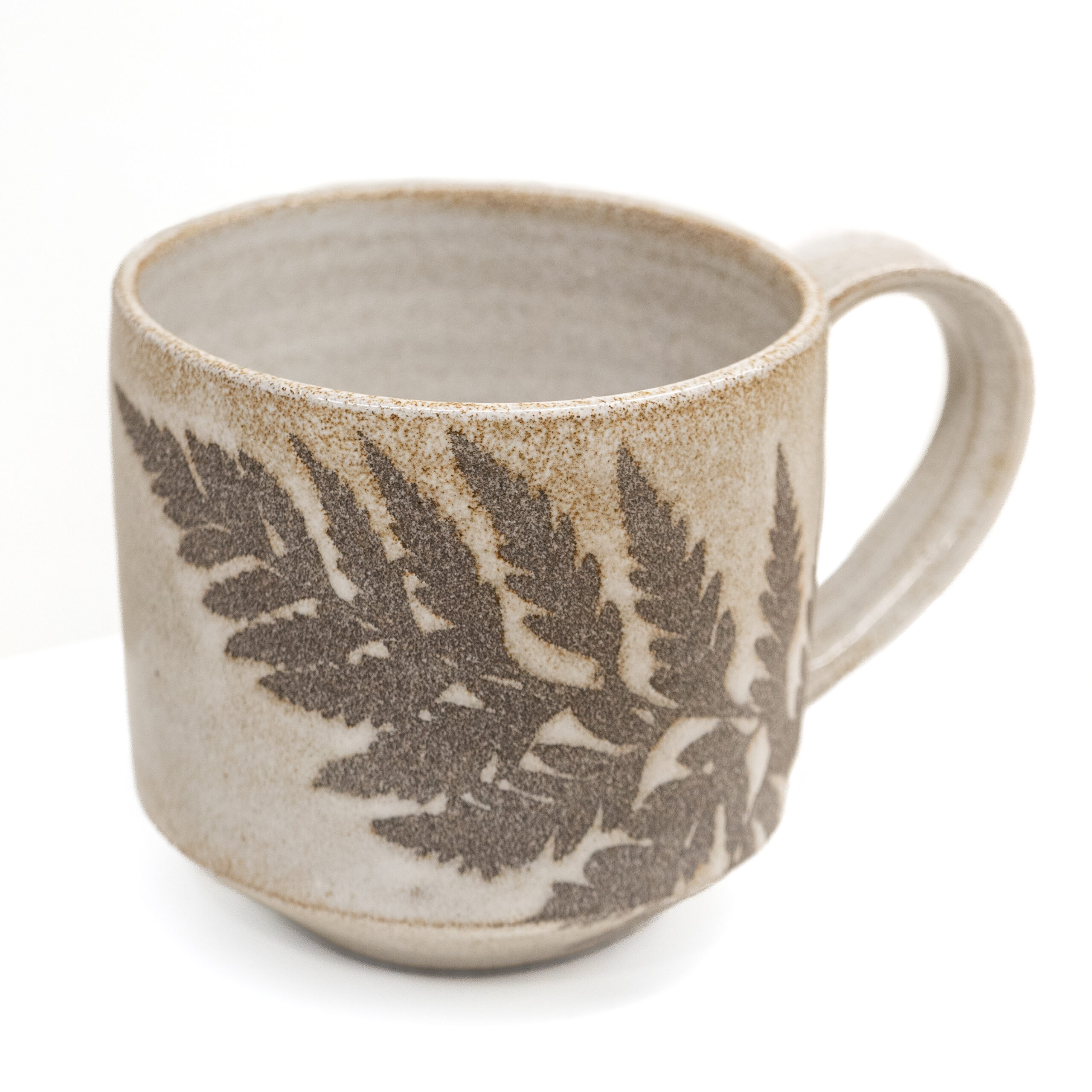 Jenanne Longman: Large White Leaf Mug Product Image 3 of 3