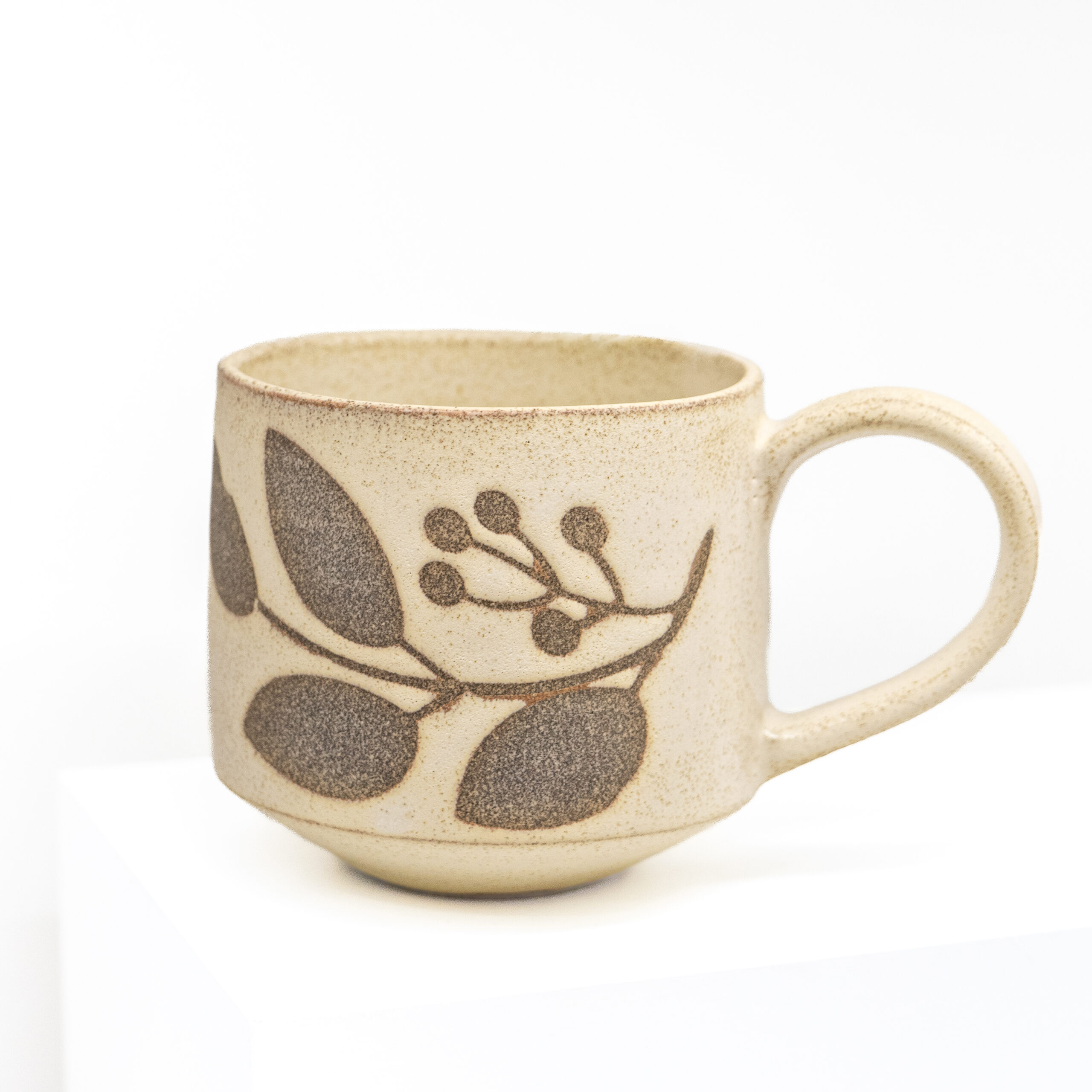 Jenanne Longman: Large Yellow Leaf Mugs Product Image 1 of 3