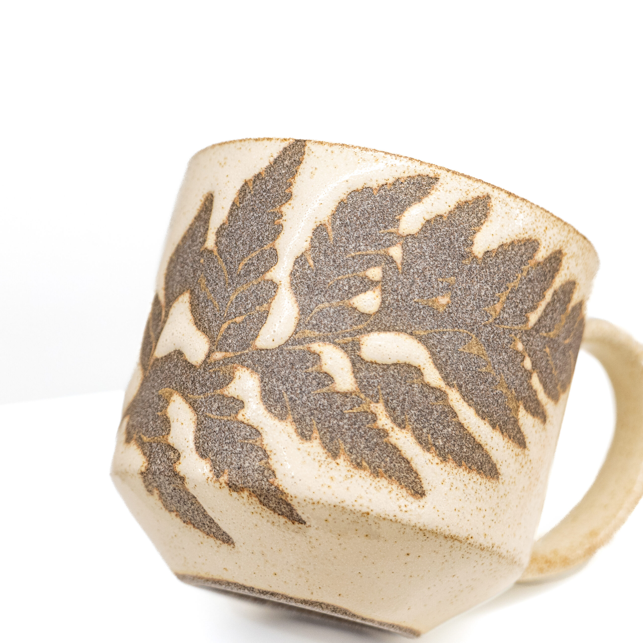 Jenanne Longman: Large Yellow Leaf Mugs Product Image 3 of 3