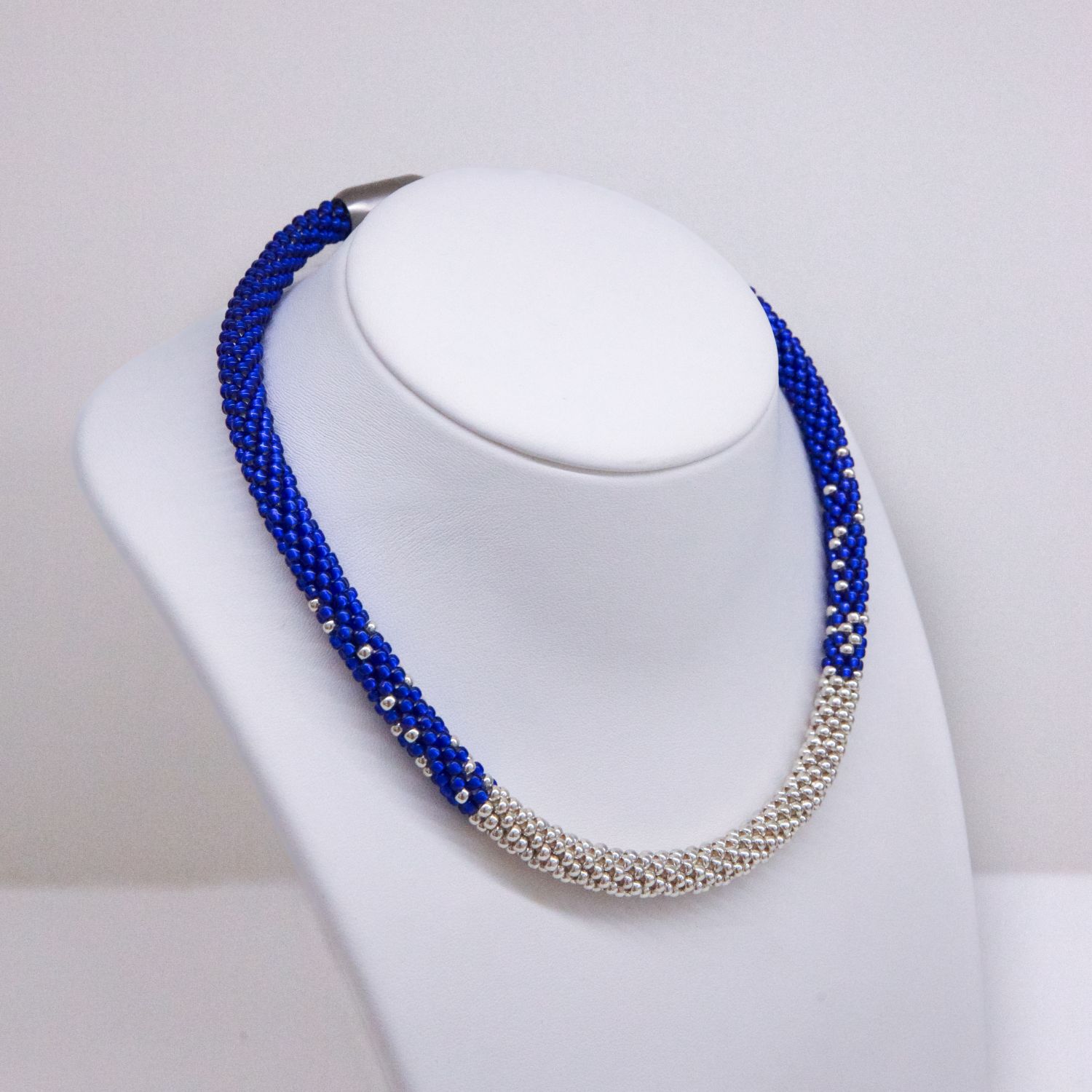 Jill Cribbin: Sapphire & Silver Stardust Necklace Product Image 3 of 3