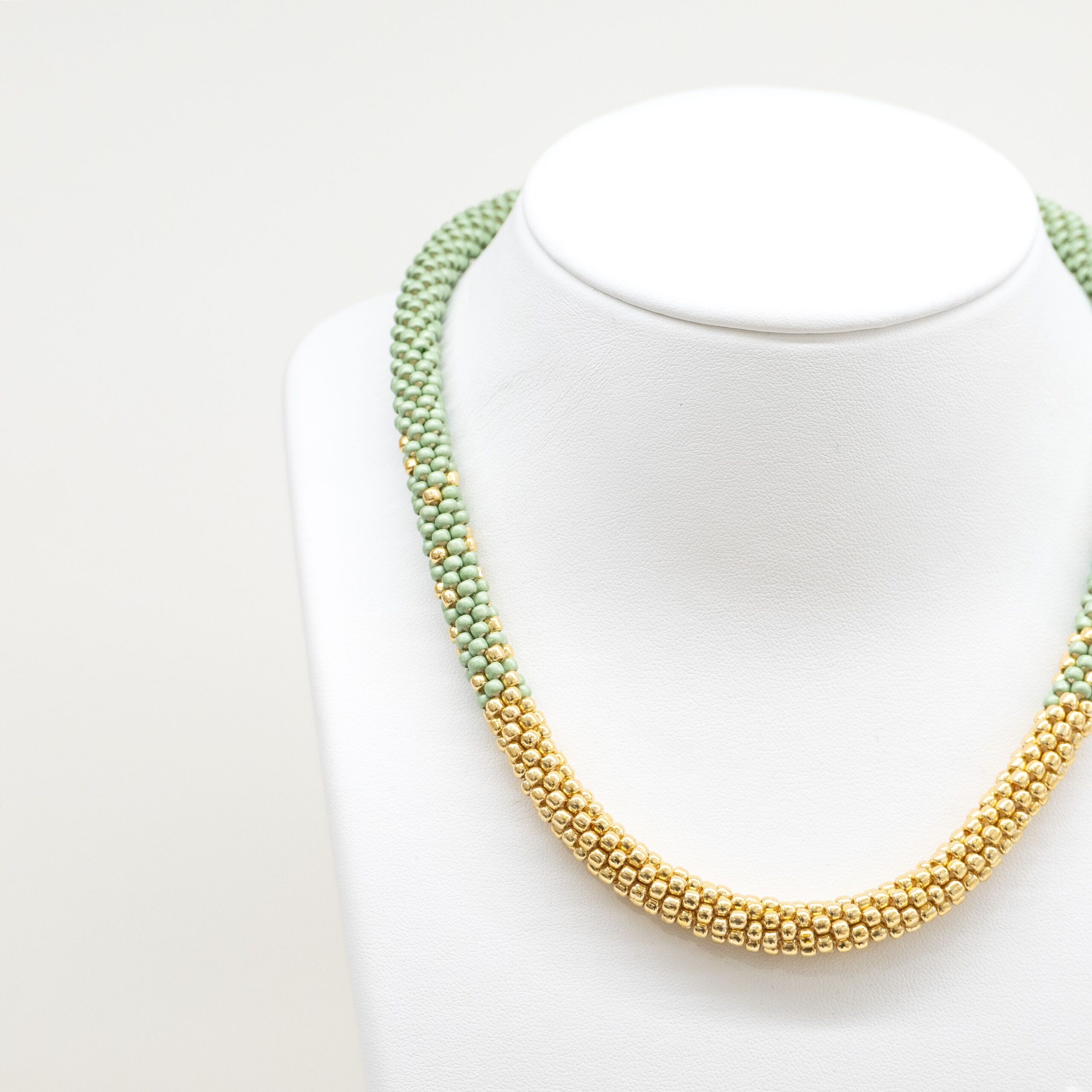 Jill Cribbin: Sage & Gold Stardust Necklace Product Image 2 of 3