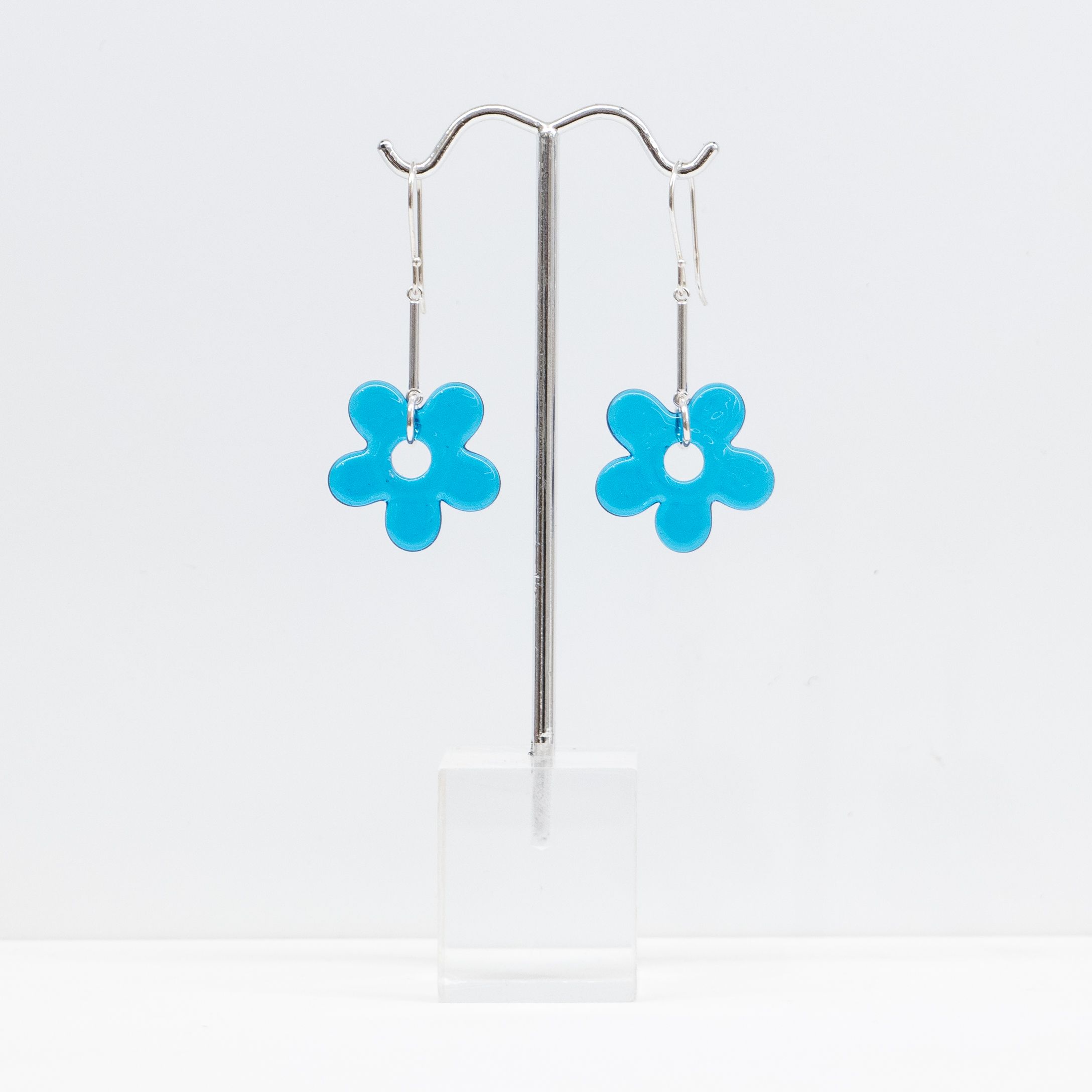 Jill Cribbin: Turquoise Urban Flower Earrings Product Image 1 of 2