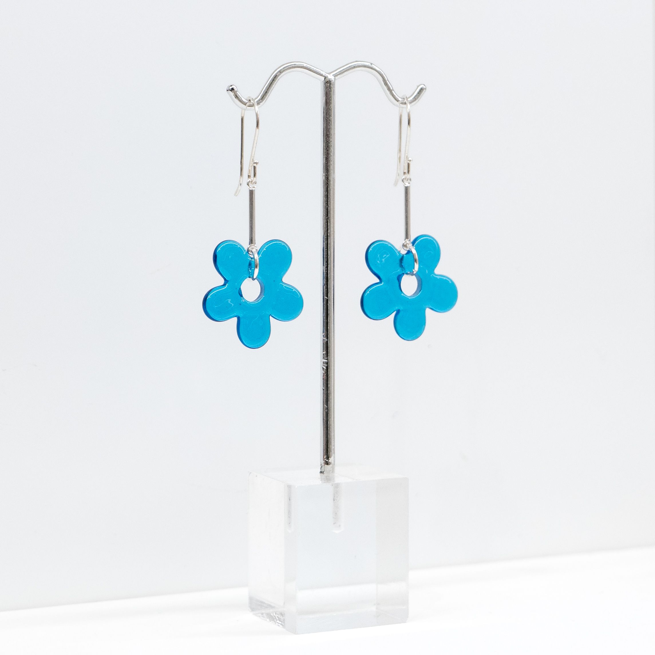 Jill Cribbin: Turquoise Urban Flower Earrings Product Image 2 of 2