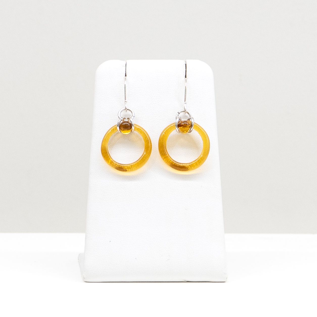 Jill Cribbin: Amber Saturn Earrings Product Image 1 of 2