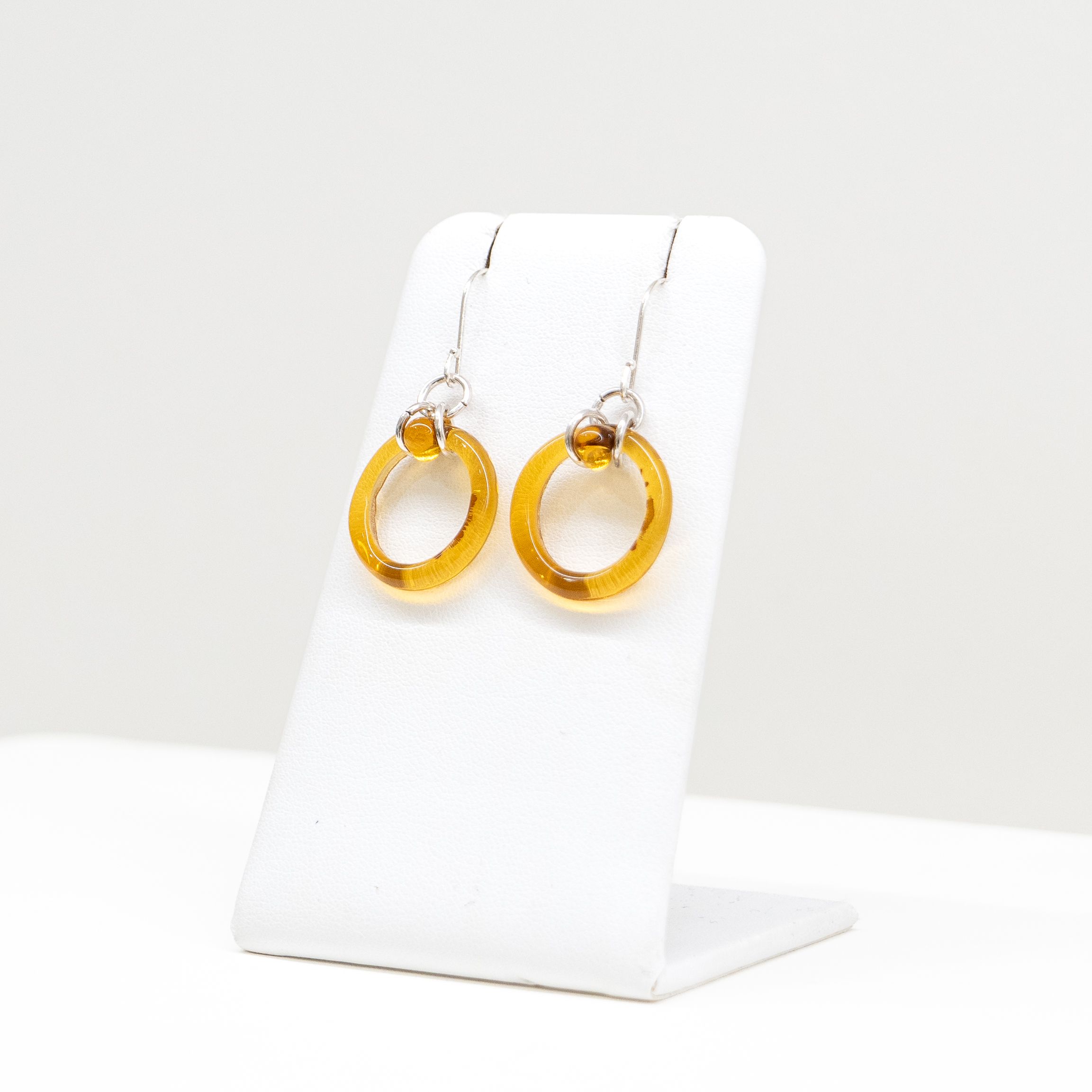 Jill Cribbin: Amber Saturn Earrings Product Image 2 of 2