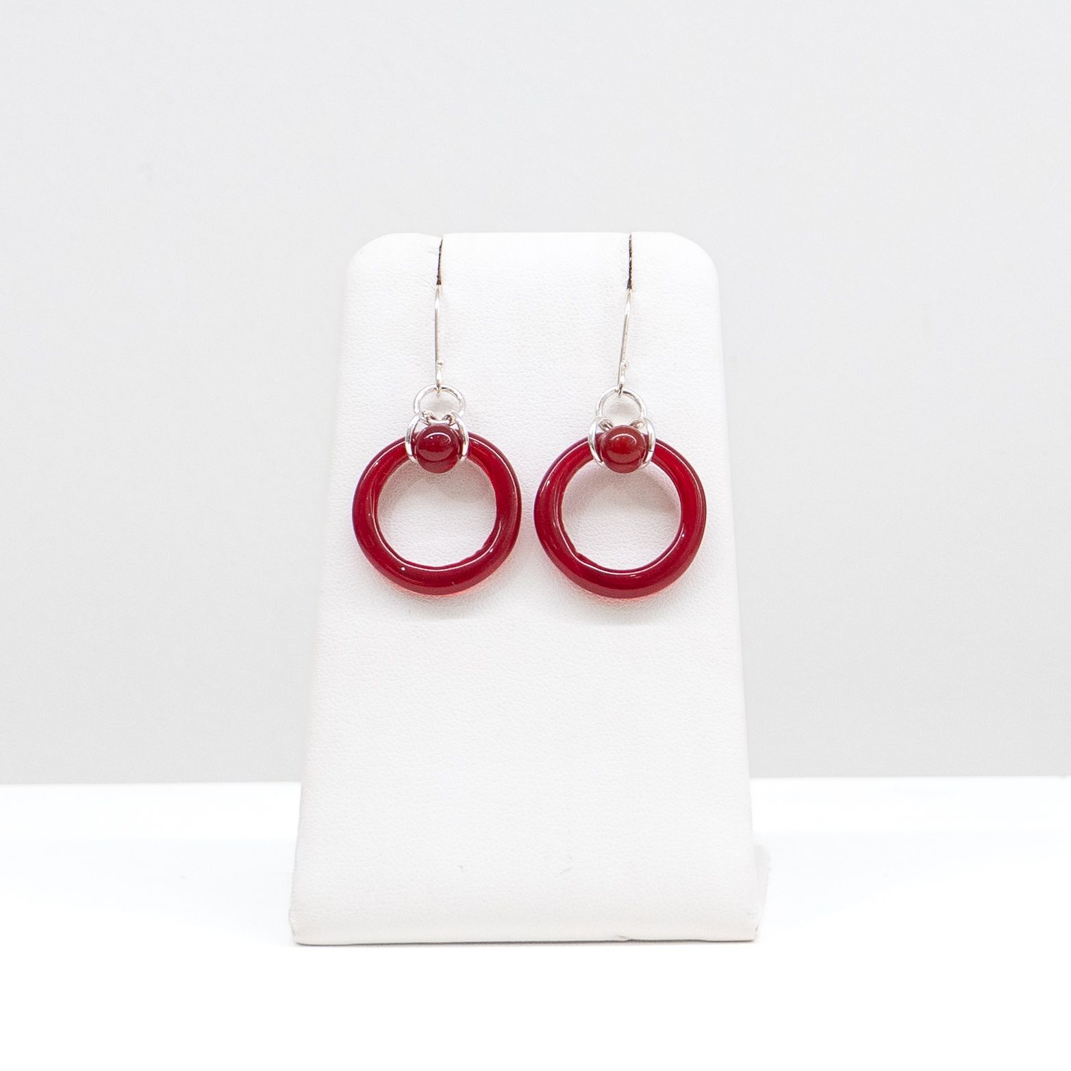 Jill Cribbin: Red Saturn Earrings Product Image 1 of 2