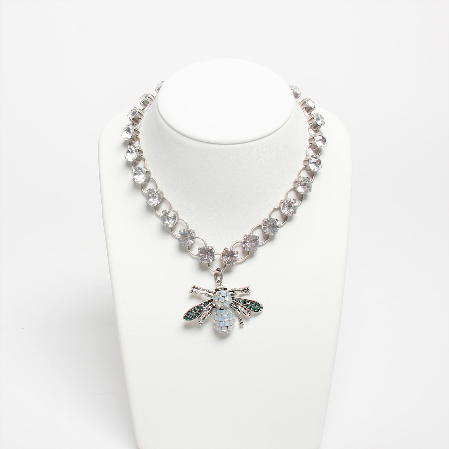 Valentine Rouge: Silver Queen Bee Lariat Necklace Product Image 1 of 5