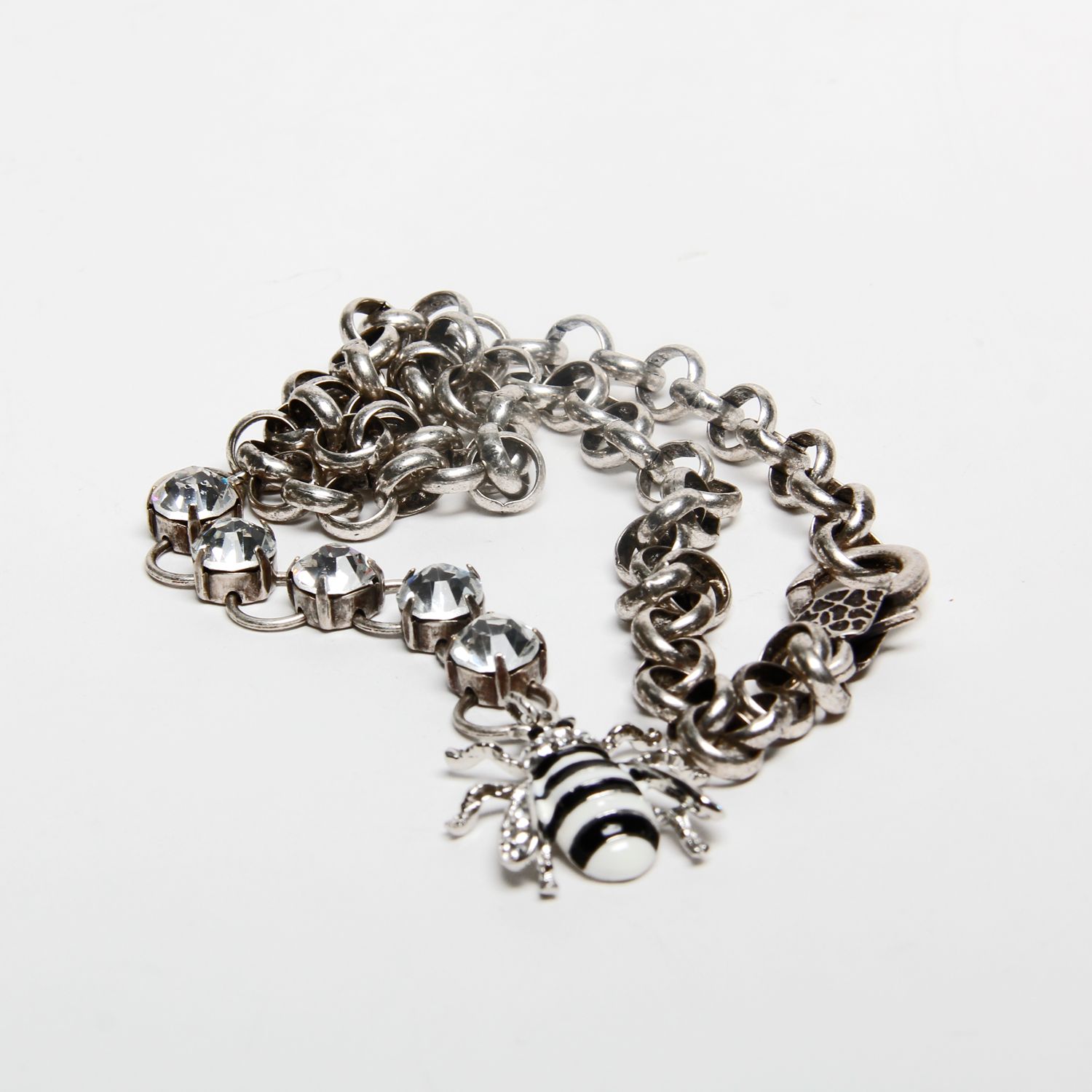 Valentine Rouge: Silver Queen Bee Lariat Necklace Product Image 2 of 5