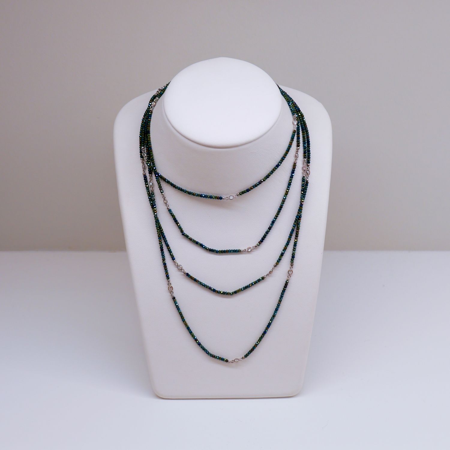 Valentine Rouge Jewellery: Green Spinel Necklace Product Image 1 of 2