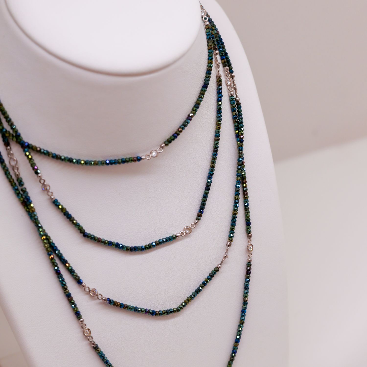 Valentine Rouge Jewellery: Green Spinel Necklace Product Image 2 of 2