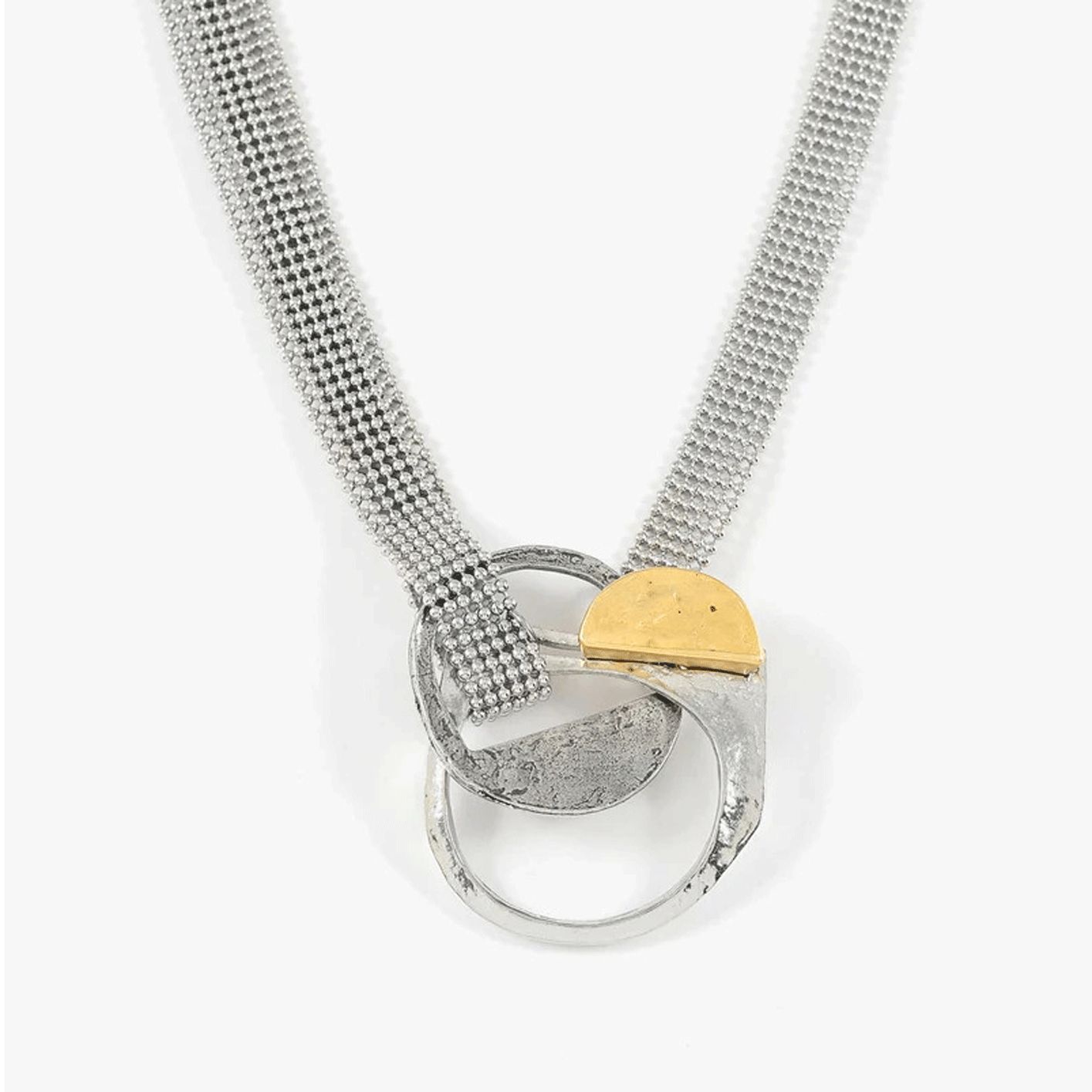 Anne-Marie Chagnon: Mercury Two-Tone Necklace Product Image 1 of 1