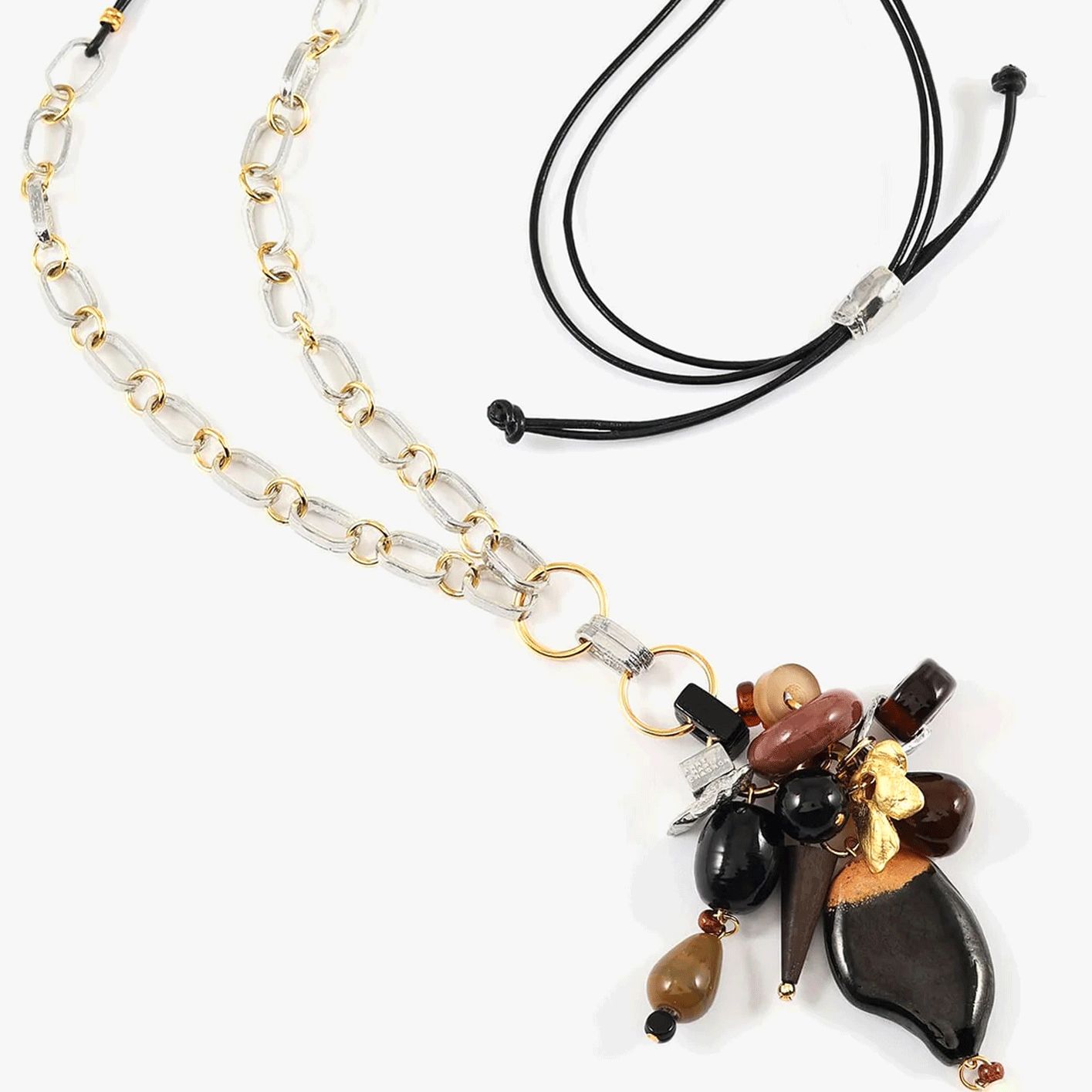 Anne-Marie Chagnon: Talitha Two-Tone Necklace Product Image 1 of 2