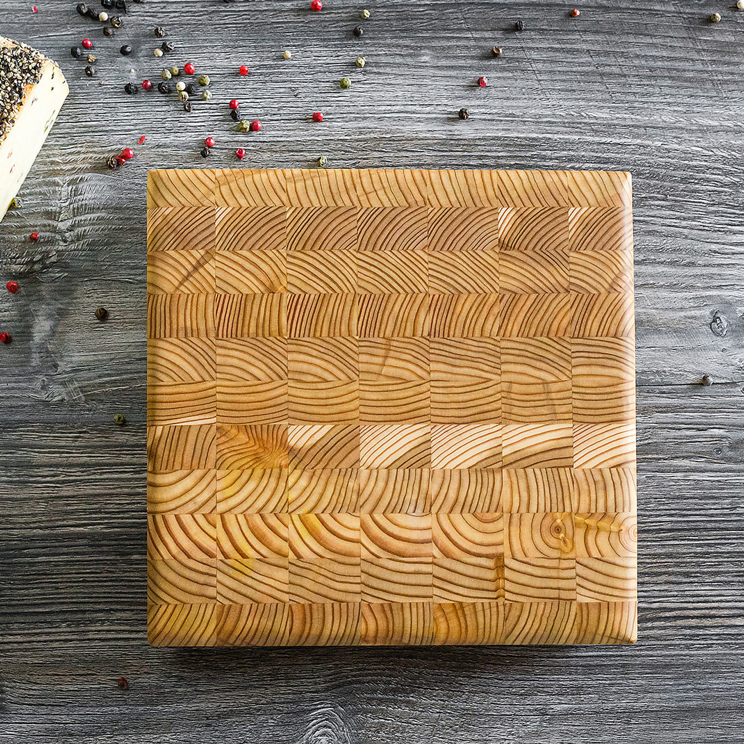 Larch Wood: Square Cheese Board Product Image 1 of 5