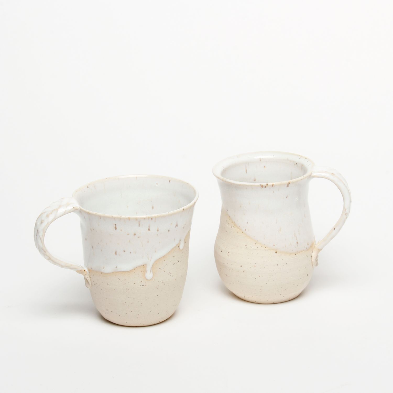 Catharina Goldnau: Medium Speckled White Mug Product Image 2 of 4