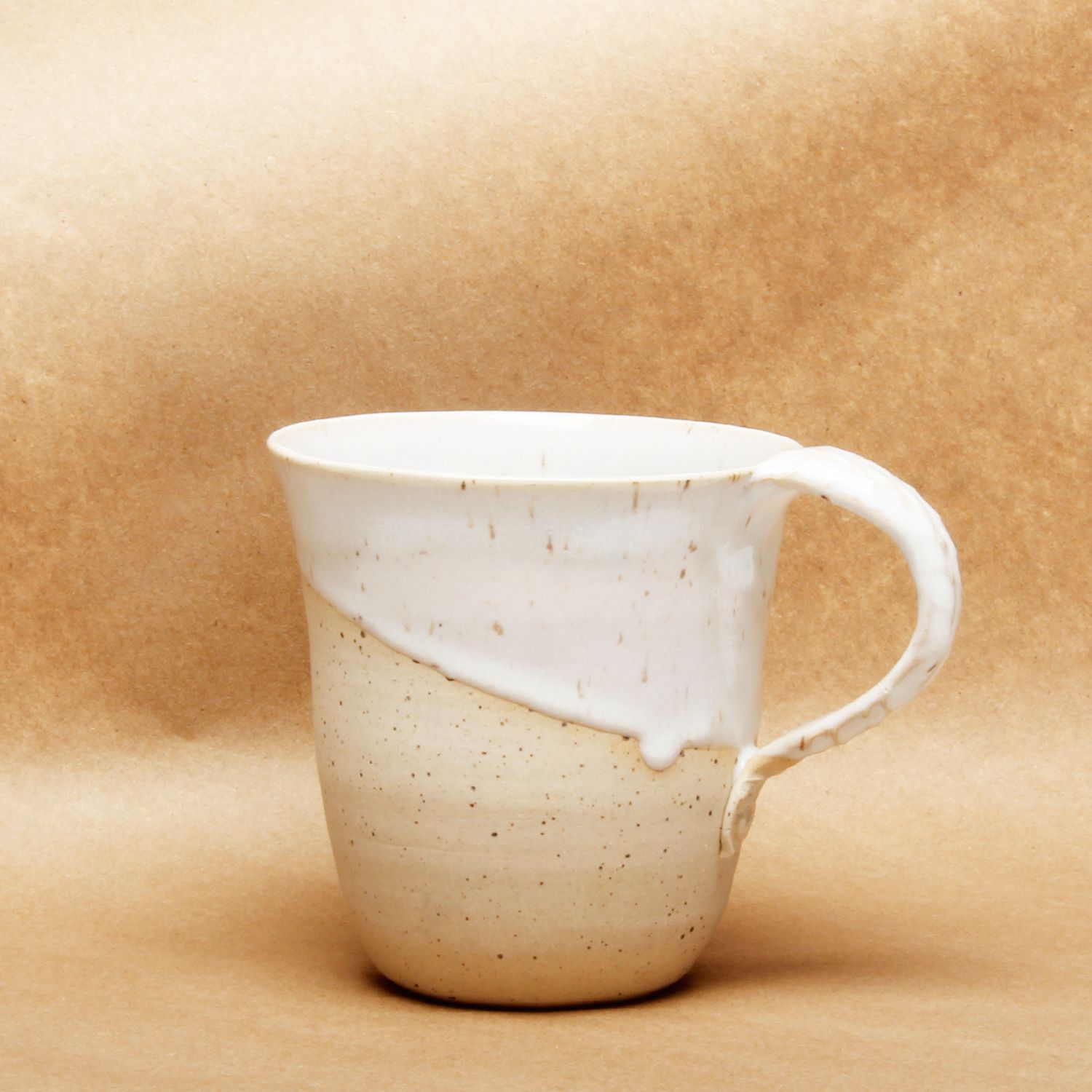 Catharina Goldnau: Medium Speckled White Mug Product Image 1 of 4