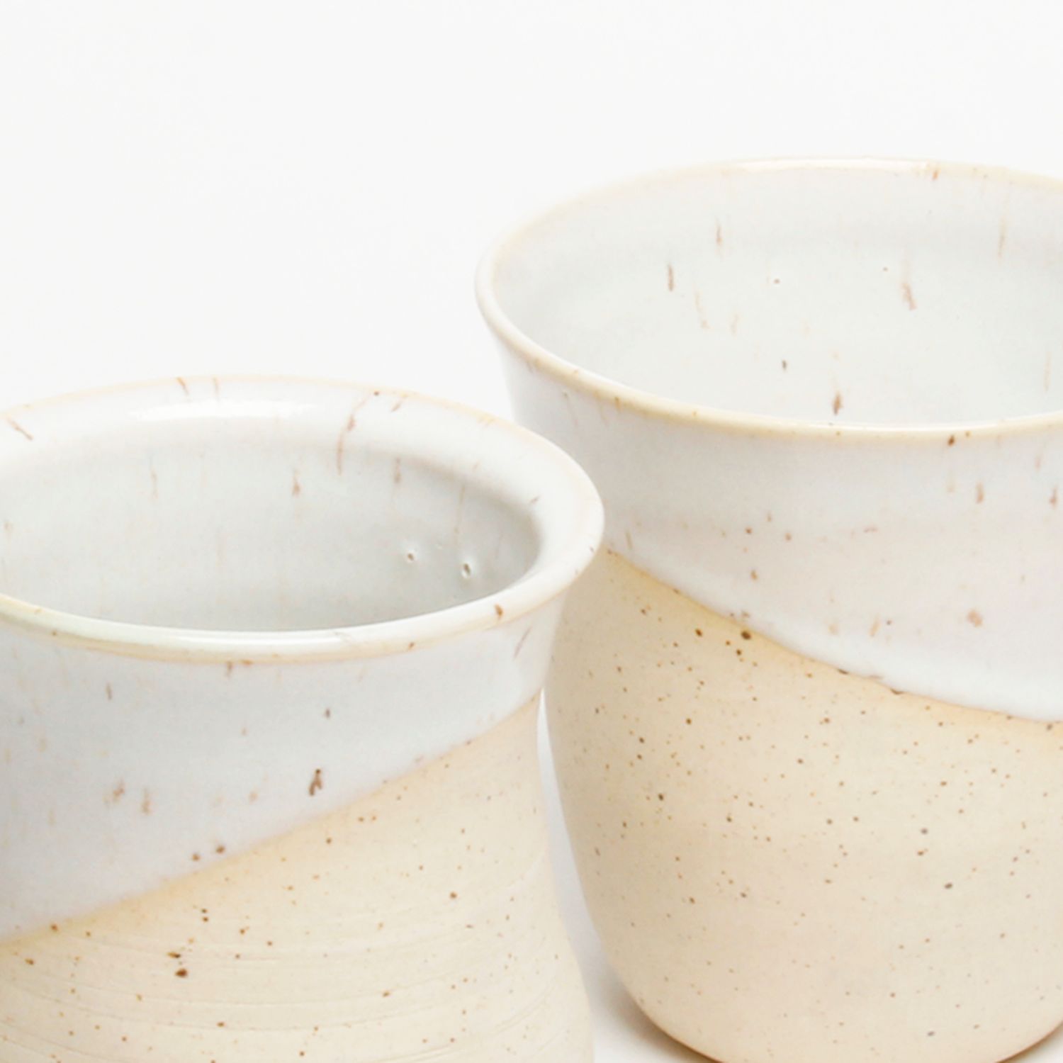 Catharina Goldnau: Medium Speckled White Mug Product Image 3 of 4