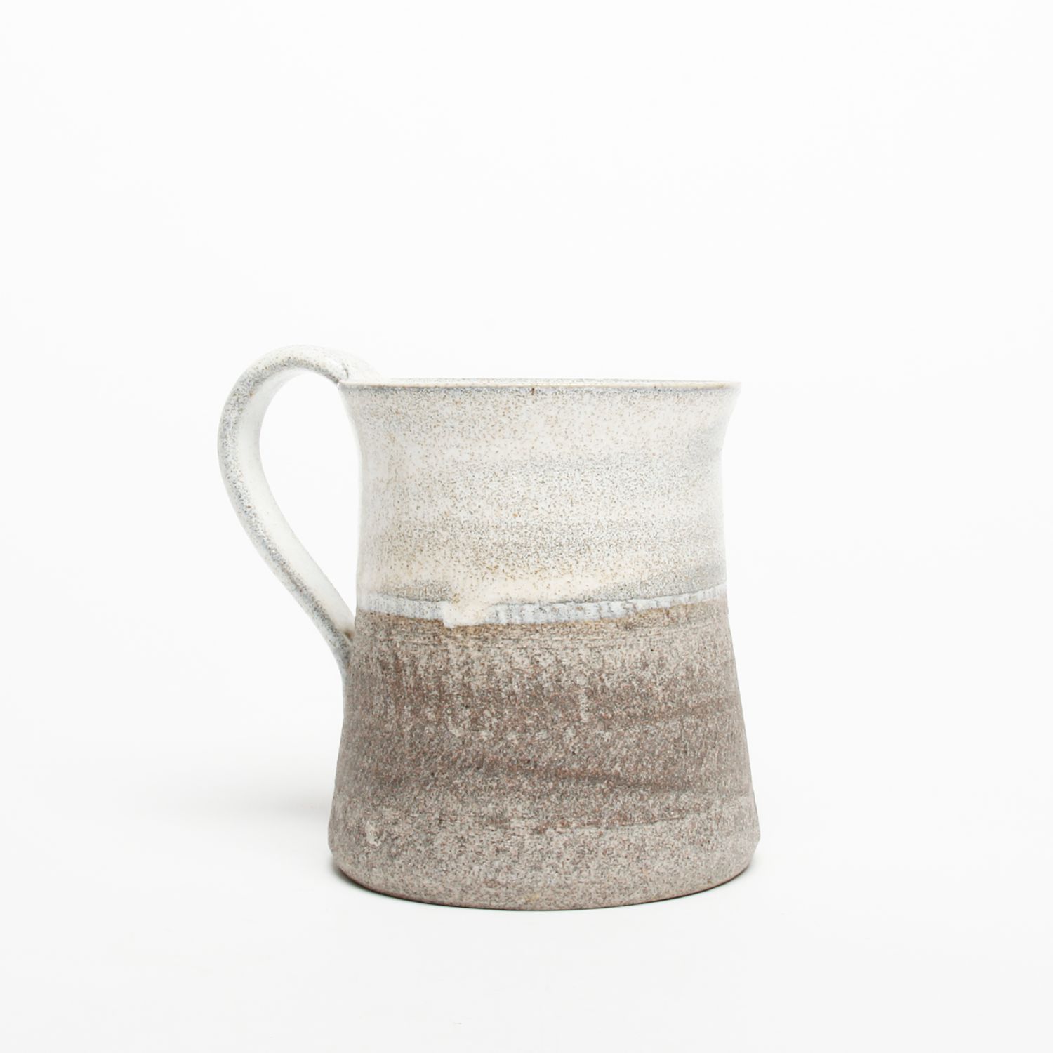 Catharina Goldnau: Medium Grey Clay Mug with Chattered Décor Product Image 1 of 2