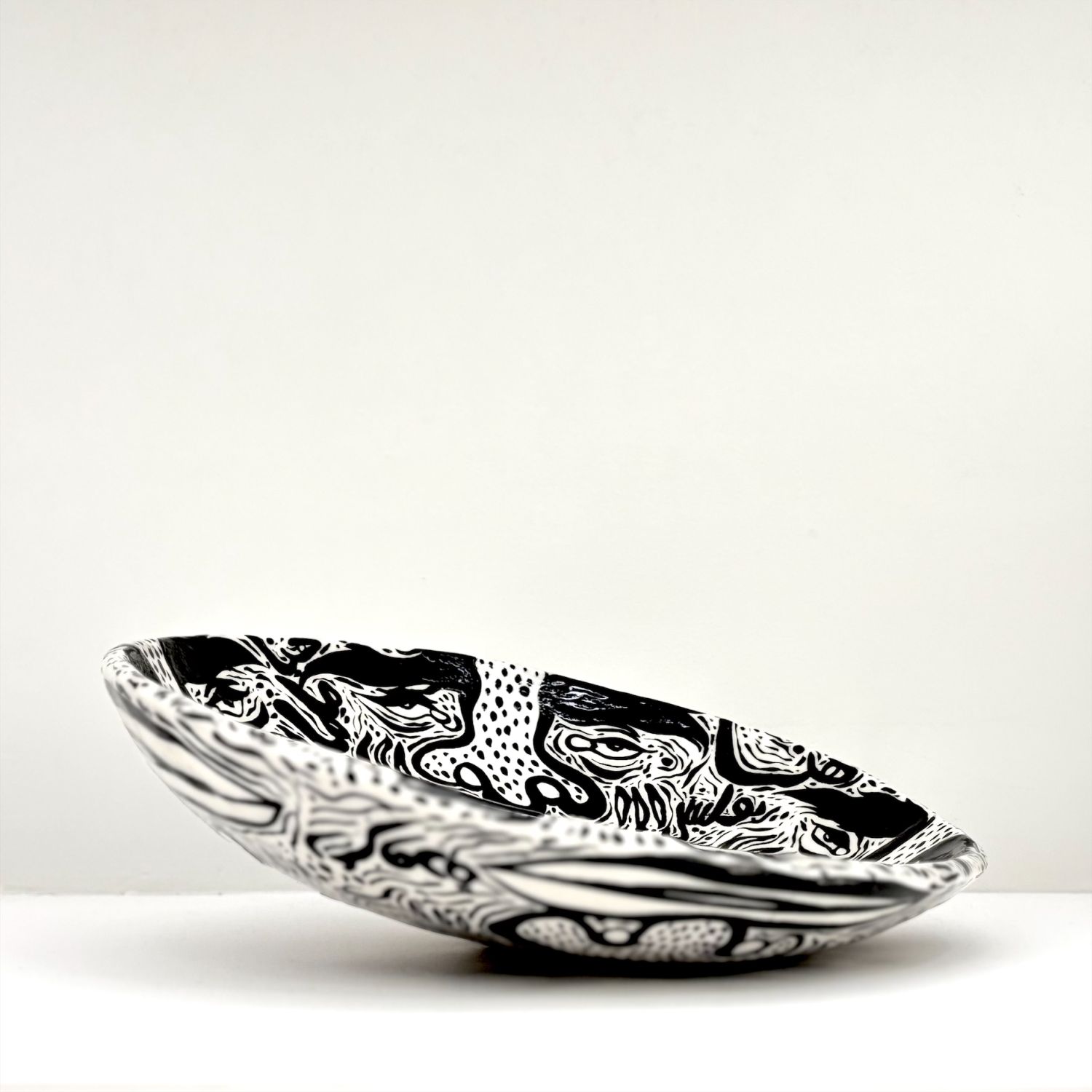 Enas Satir: Large Wall Plate with Faces Product Image 5 of 6