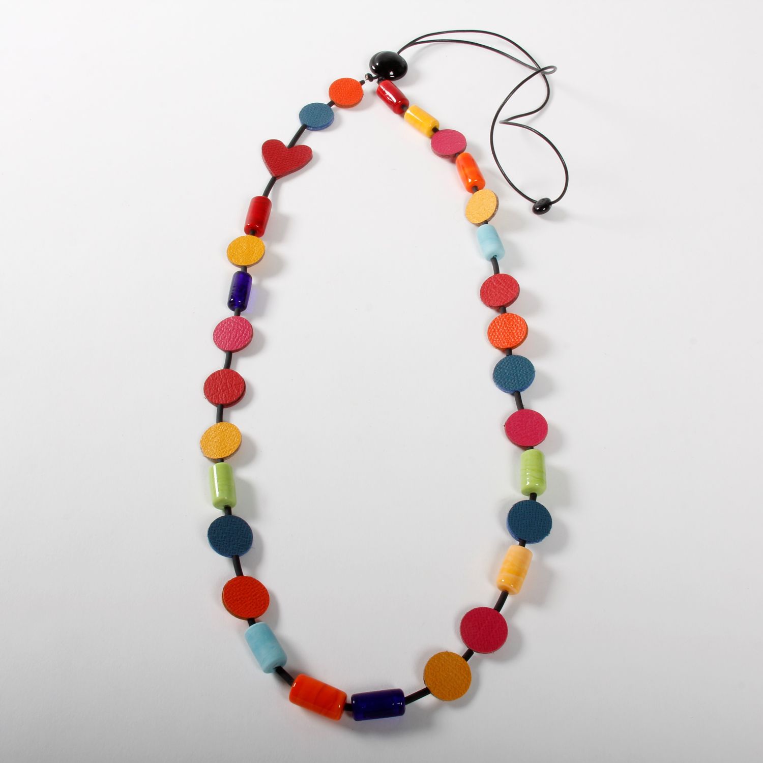 Alicia Niles: Morse Code Necklace “I love ceramics !” Product Image 1 of 2