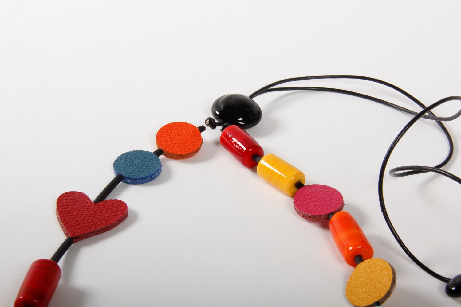 Alicia Niles: Morse Code Necklace “I love ceramics !” Product Image 2 of 2