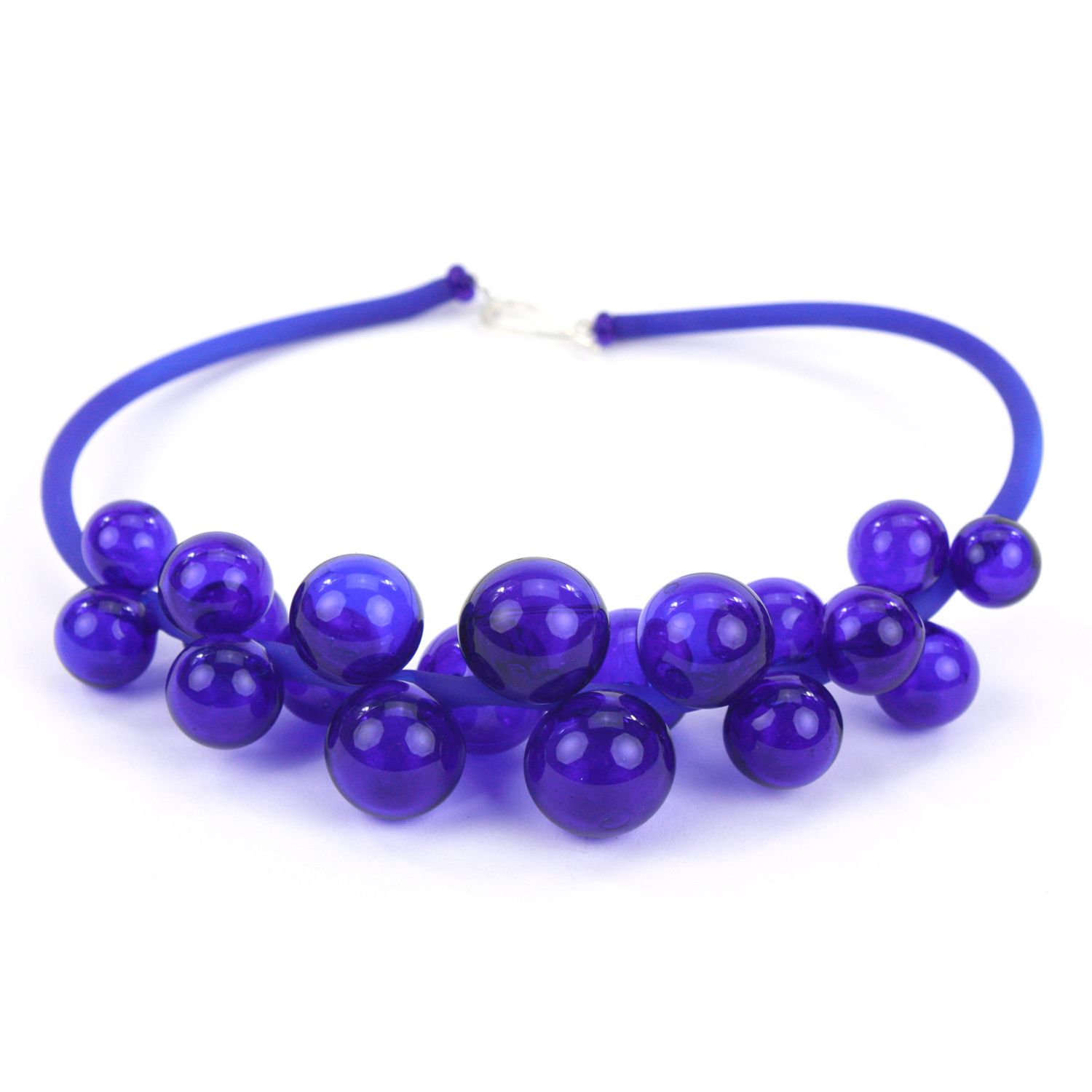 Alicia Niles: Chroma Bolla Necklace – Cobalt Product Image 2 of 3