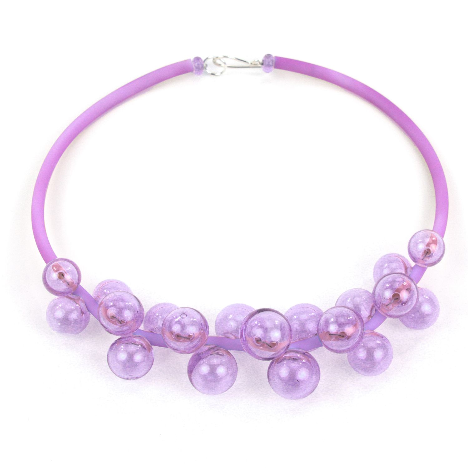 Alicia Niles: Chroma Bolla Necklace – Blue/Purple changing colour Product Image 4 of 6