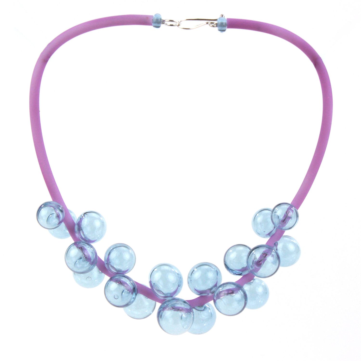 Alicia Niles: Chroma Bolla Necklace – Blue/Purple changing colour Product Image 1 of 6