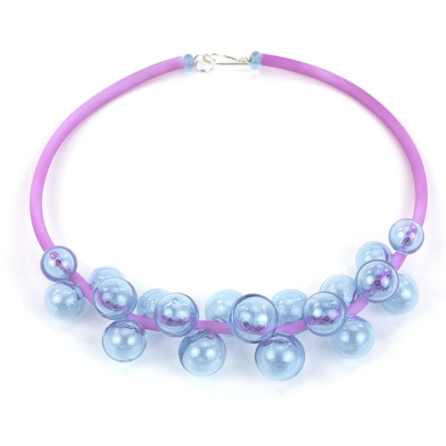 Alicia Niles: Chroma Bolla Necklace – Blue/Purple changing colour Product Image 3 of 6