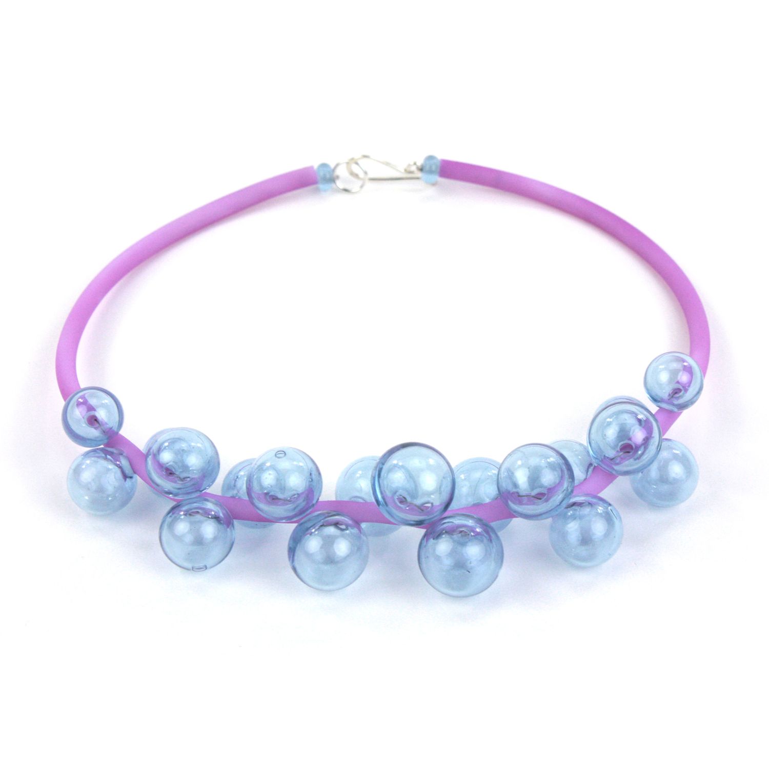 Alicia Niles: Chroma Bolla Necklace – Blue/Purple changing colour Product Image 2 of 6