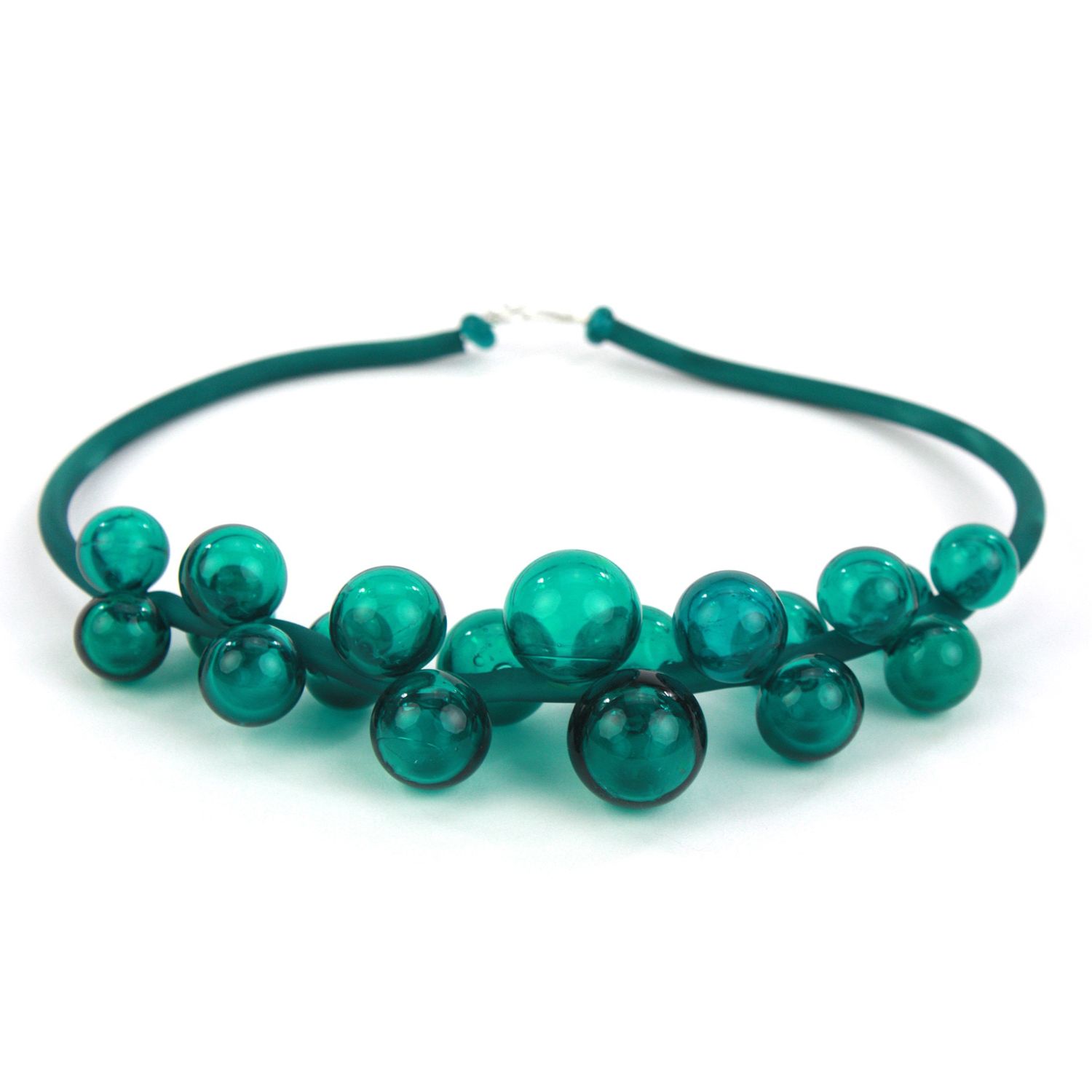 Alicia Niles: Chroma Bola Necklace – Teal Product Image 1 of 3