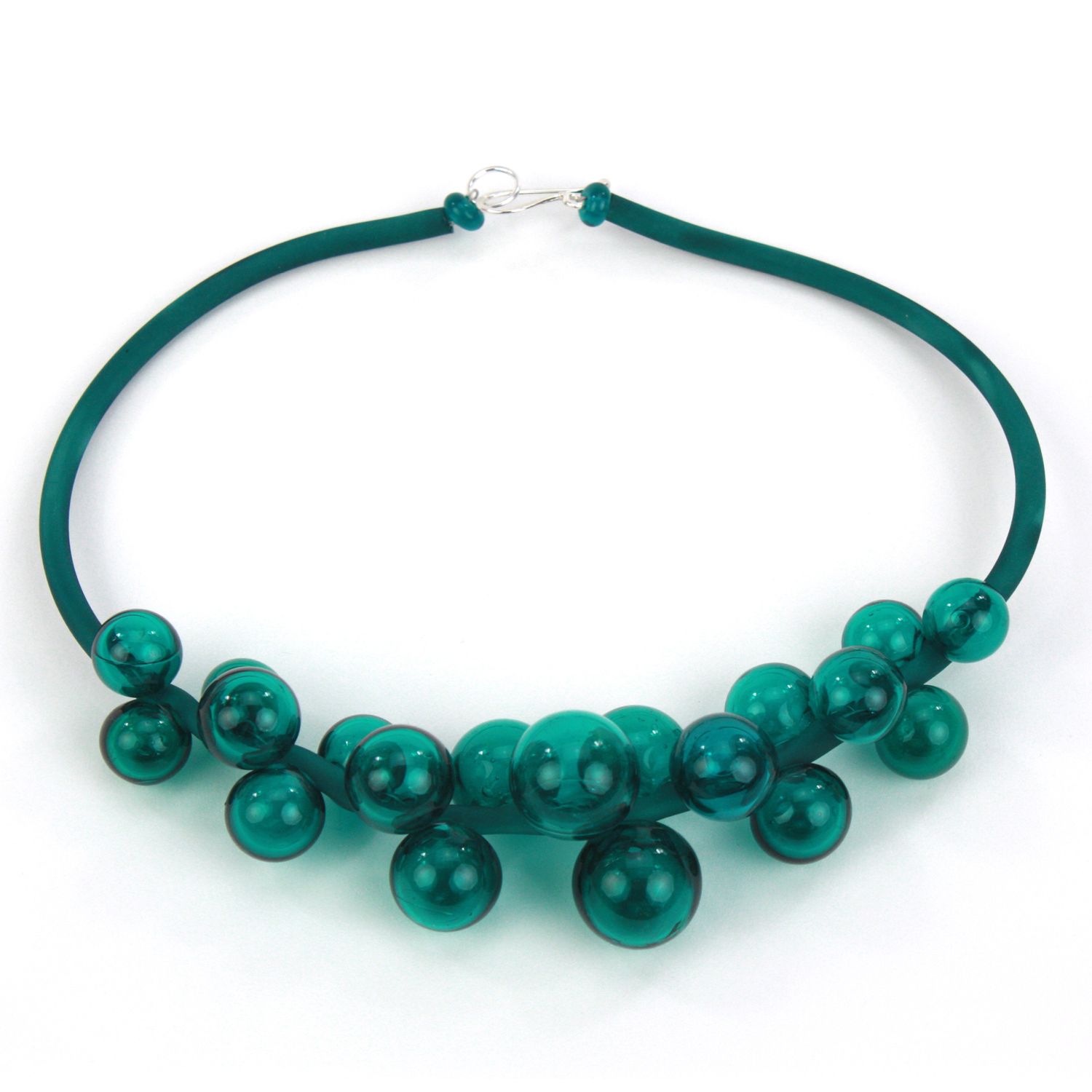 Alicia Niles: Chroma Bola Necklace – Teal Product Image 2 of 3
