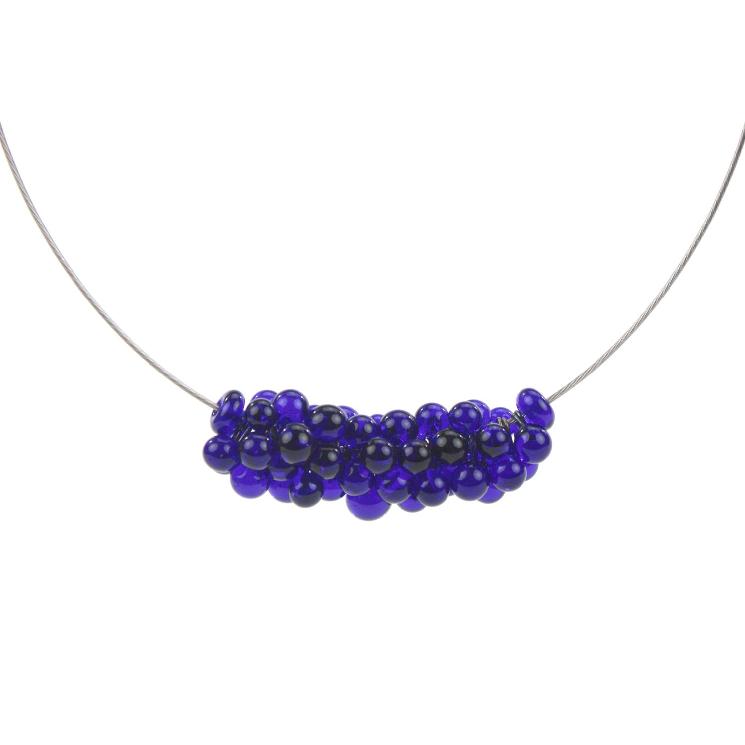 Alicia Niles: Petite Chroma Necklace – Cobalt Product Image 2 of 3