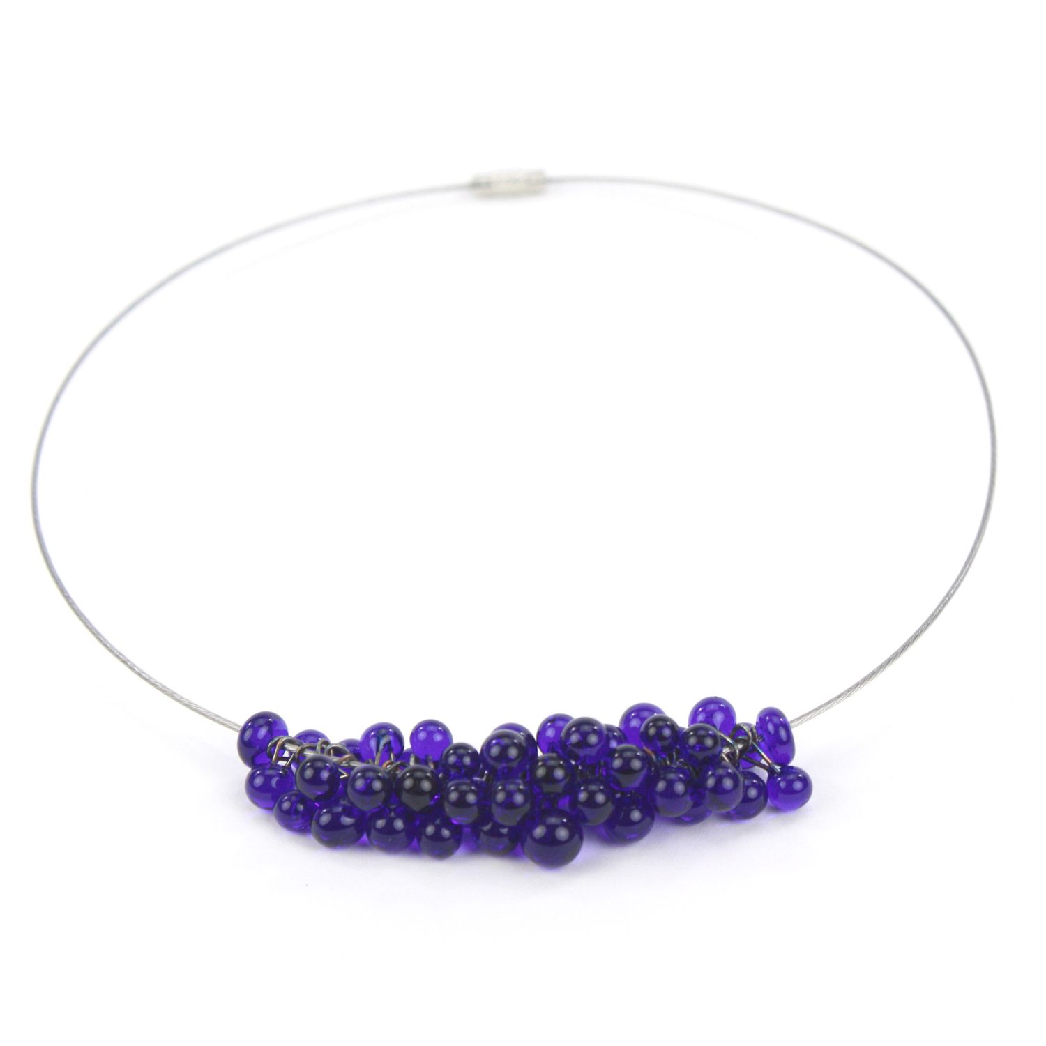 Alicia Niles: Petite Chroma Necklace – Cobalt Product Image 3 of 3