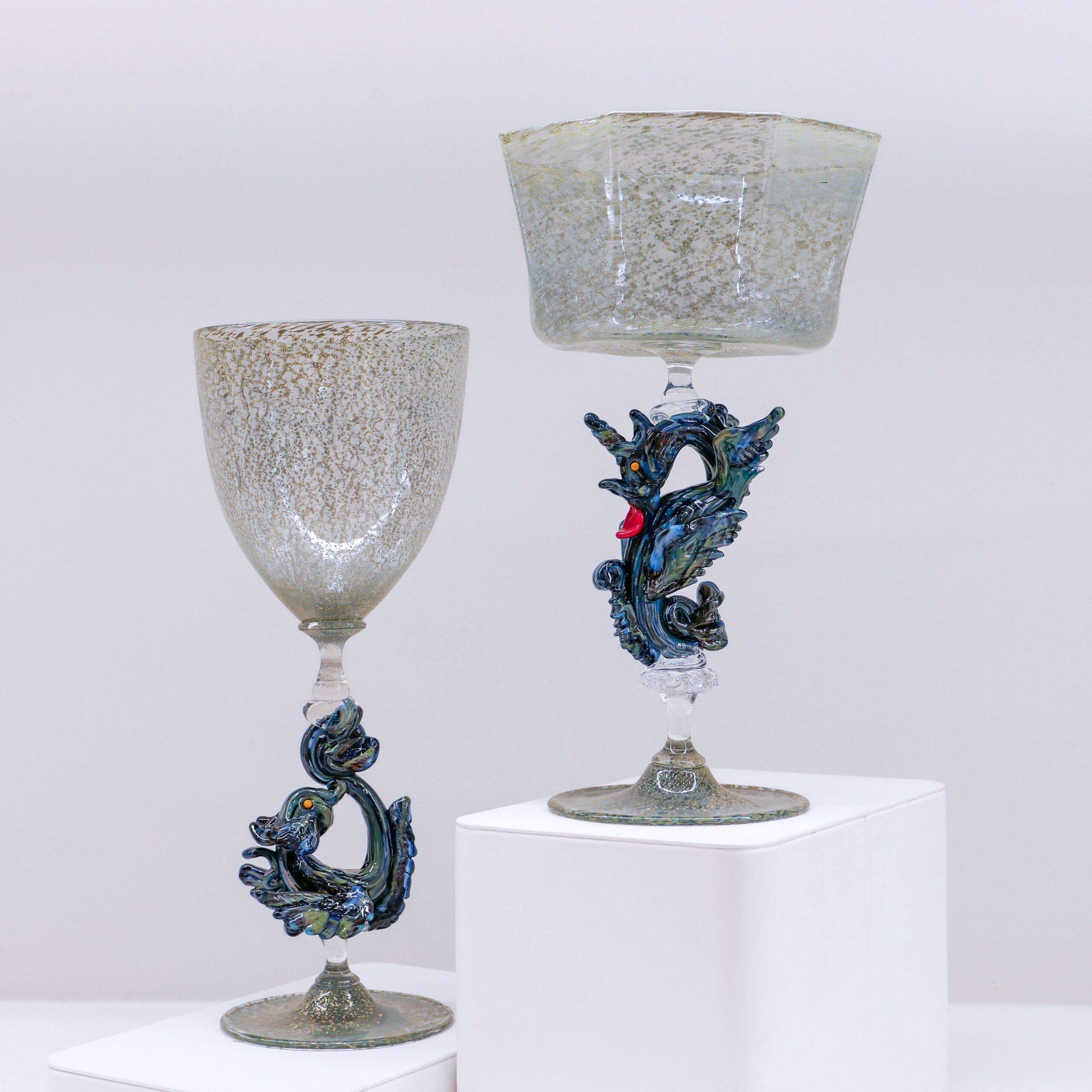 Charlie Larouche: Sea Bird Stemmed Glass Product Image 3 of 3