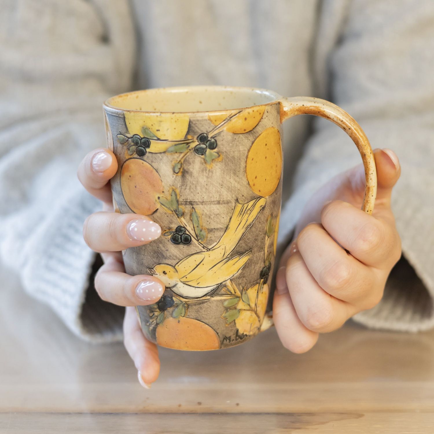 Marla Benton: Juniper Mug with Bubbles Product Image 2 of 2
