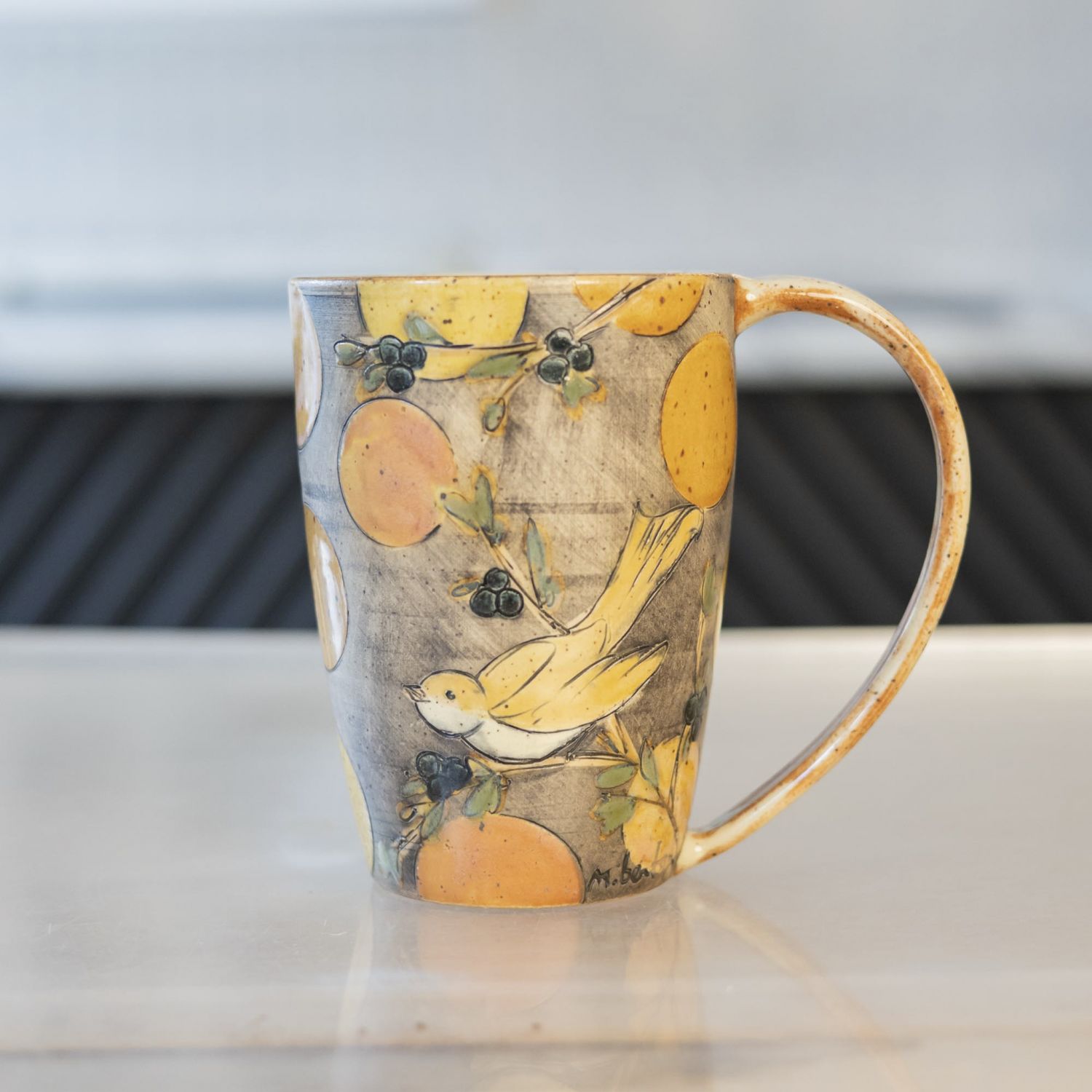 Marla Benton: Juniper Mug with Bubbles Product Image 1 of 2